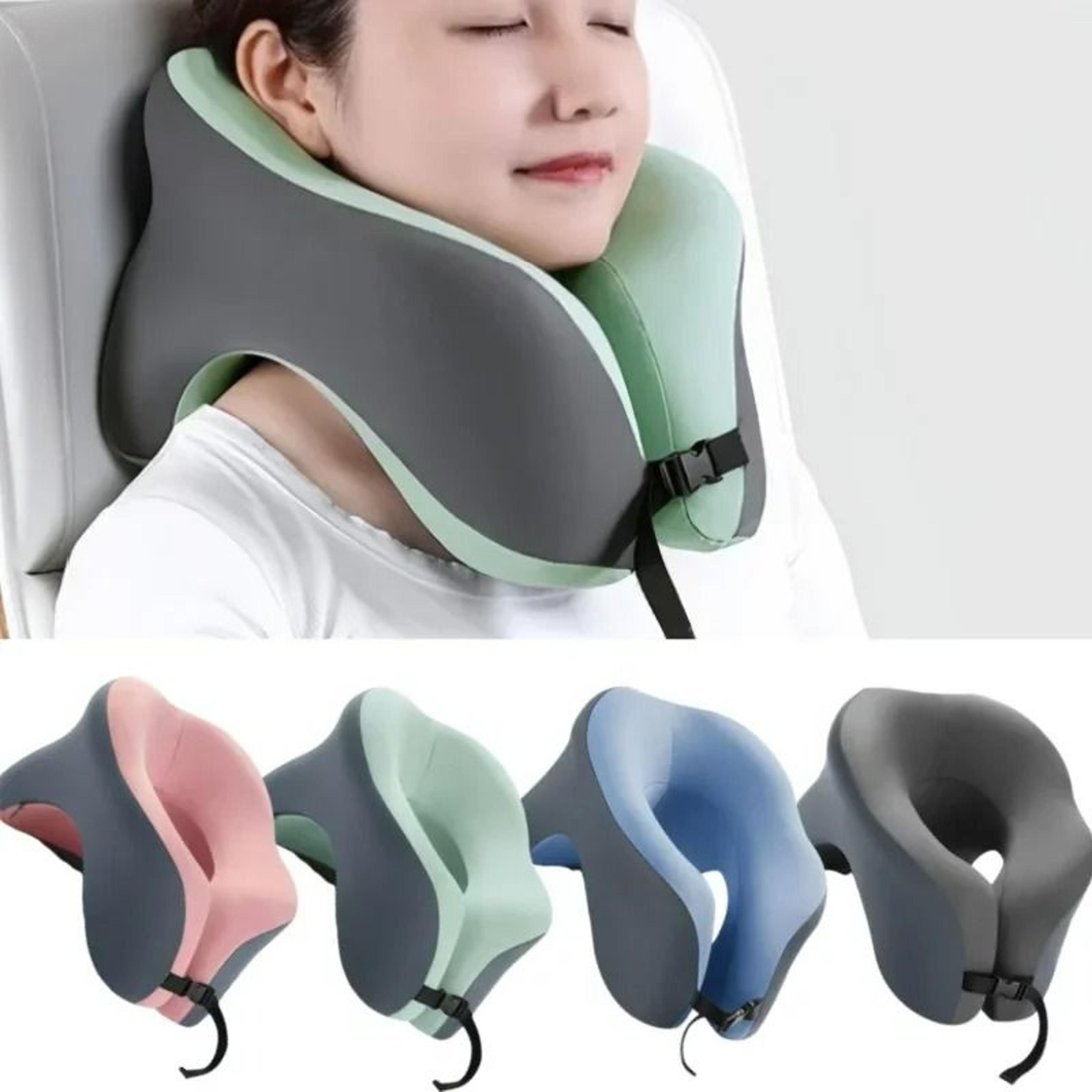 portable ergonomic u-shaped memory foam travel pillow