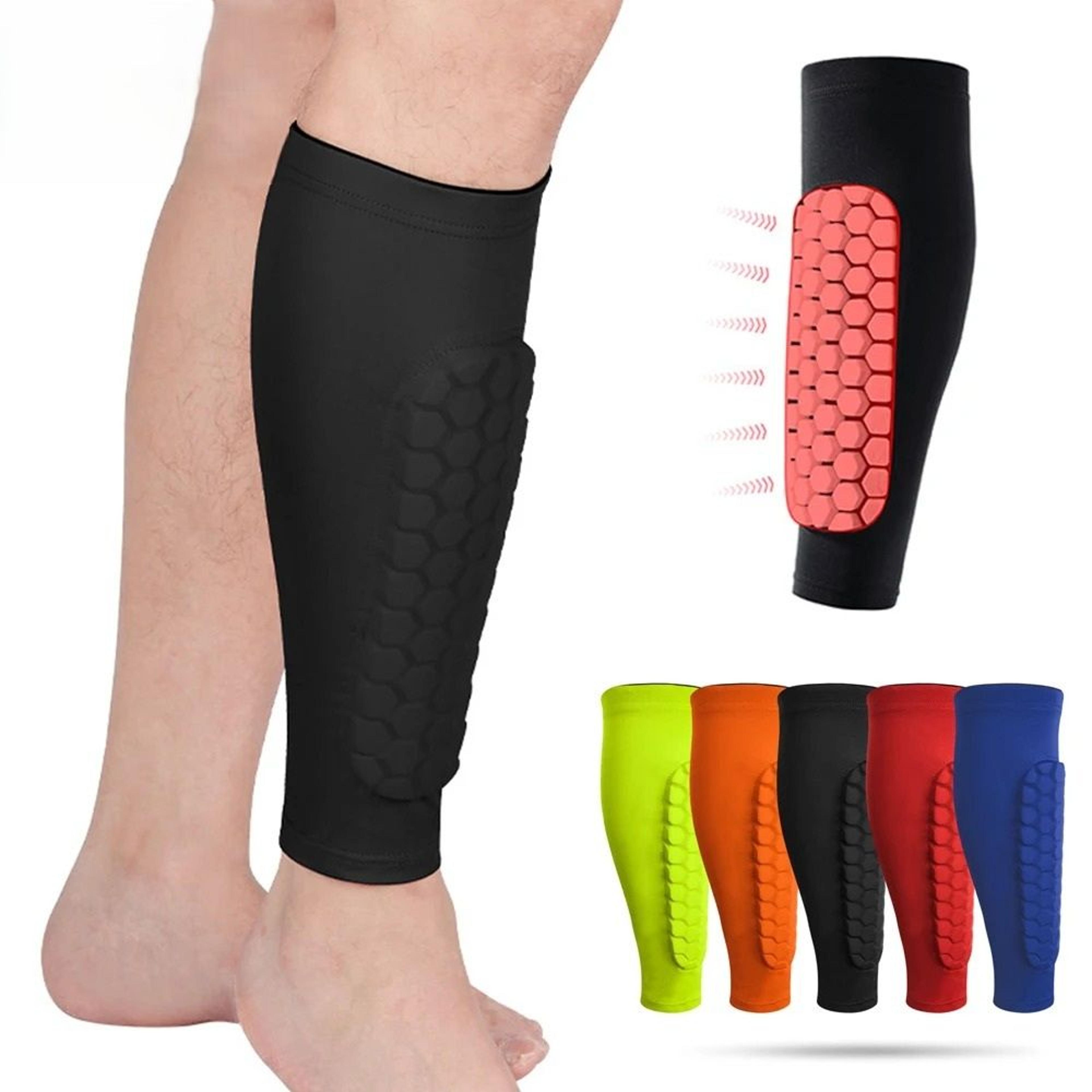 honeycomb soccer shin guard & calf compression sleeve