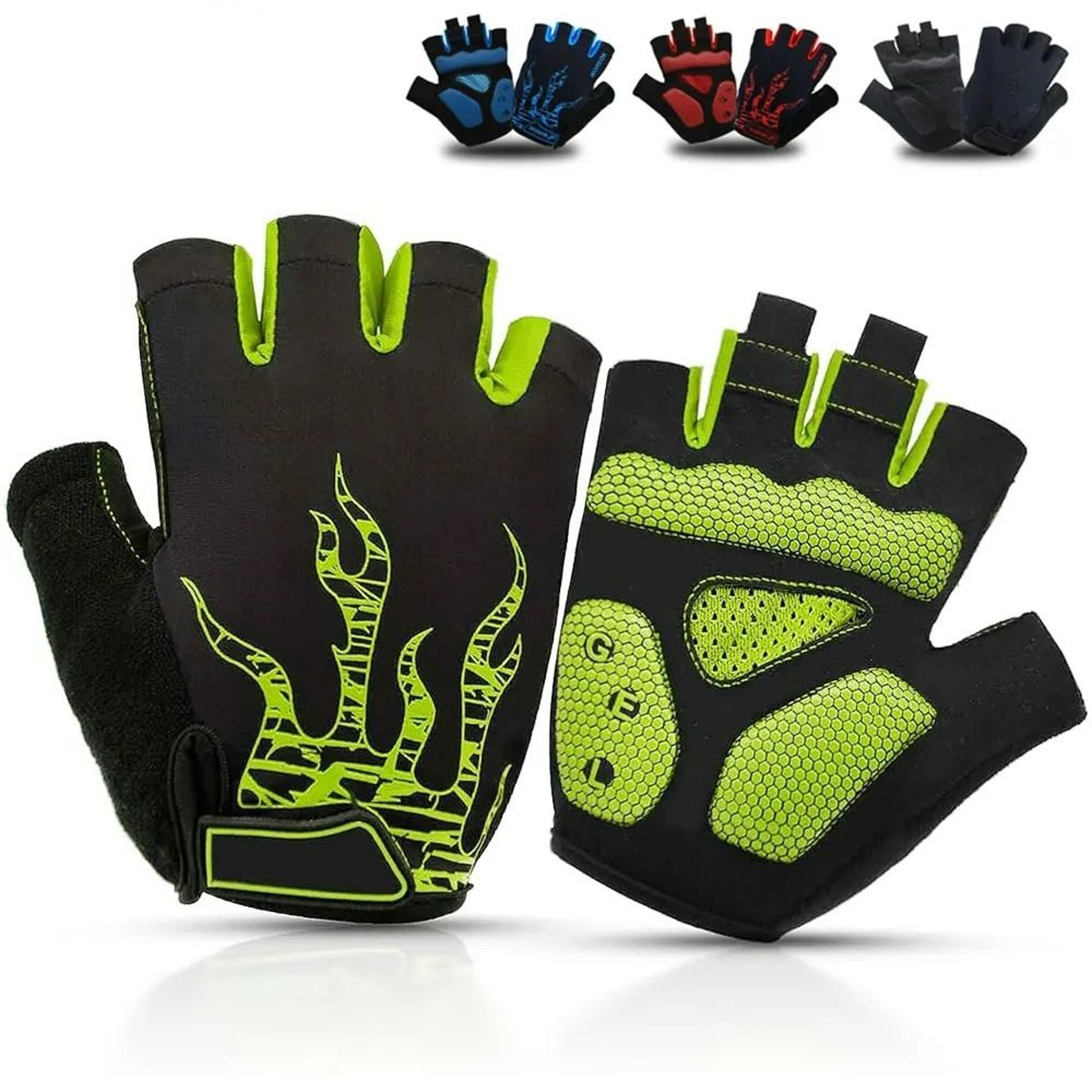 premium half-finger cycling gloves with 5mm shock-absorbing gel pads