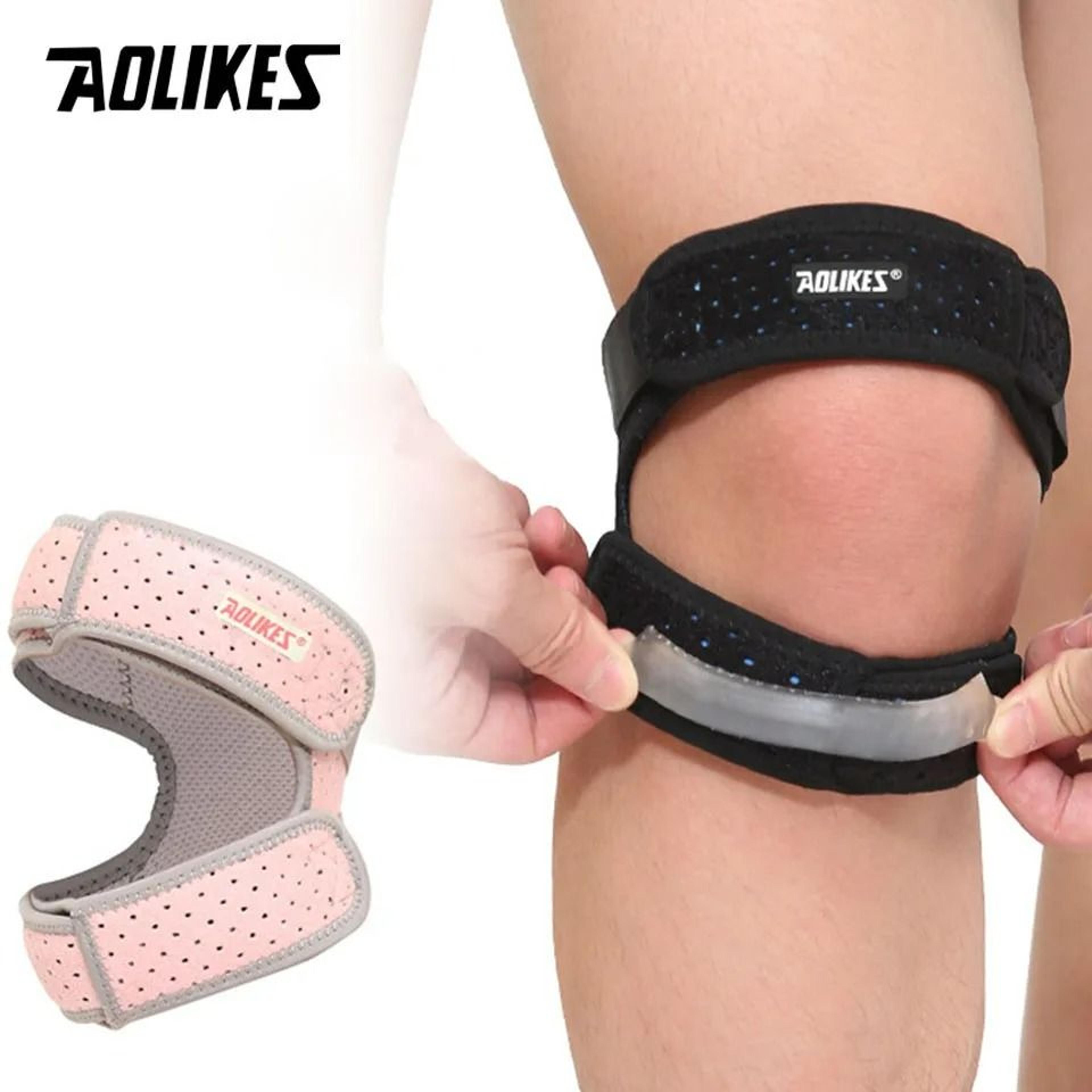 adjustable patella knee strap with double compression pads
