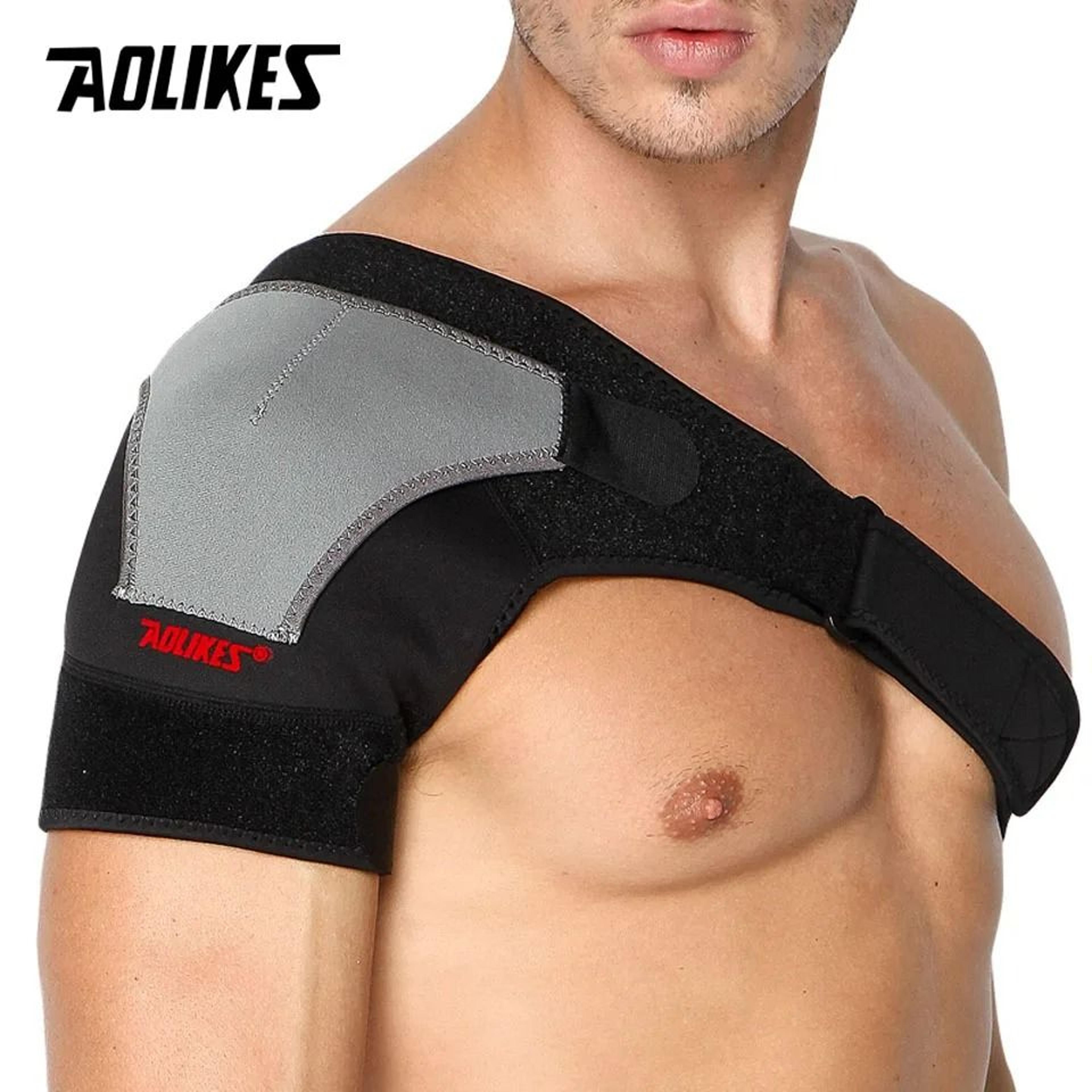 adjustable shoulder stability brace with integrated pressure pad