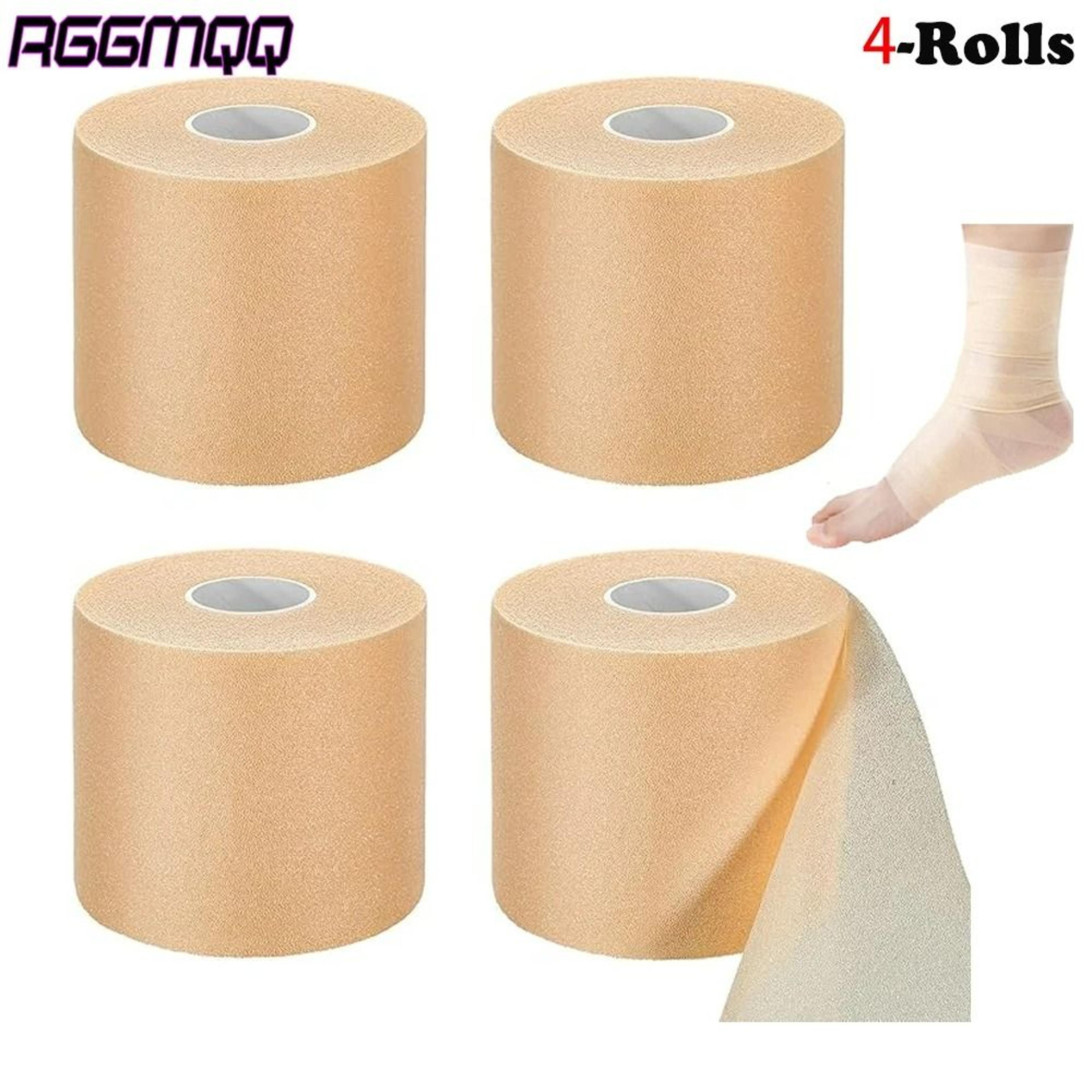 premium foam pre-wrap athletic underwrap tapes (4 rolls)