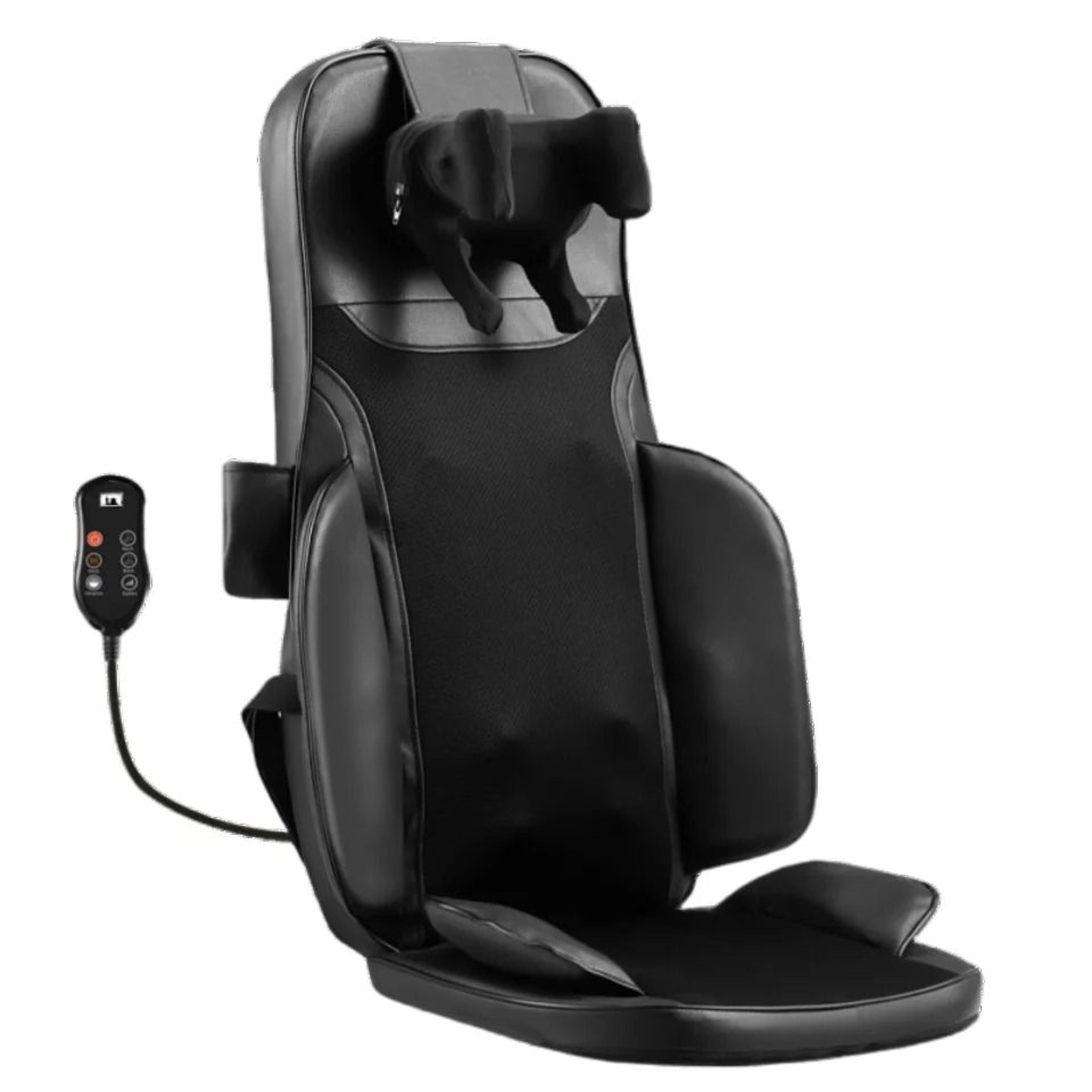 5-vibration waist & hips electric back massager chair cushion with shiatsu & heat