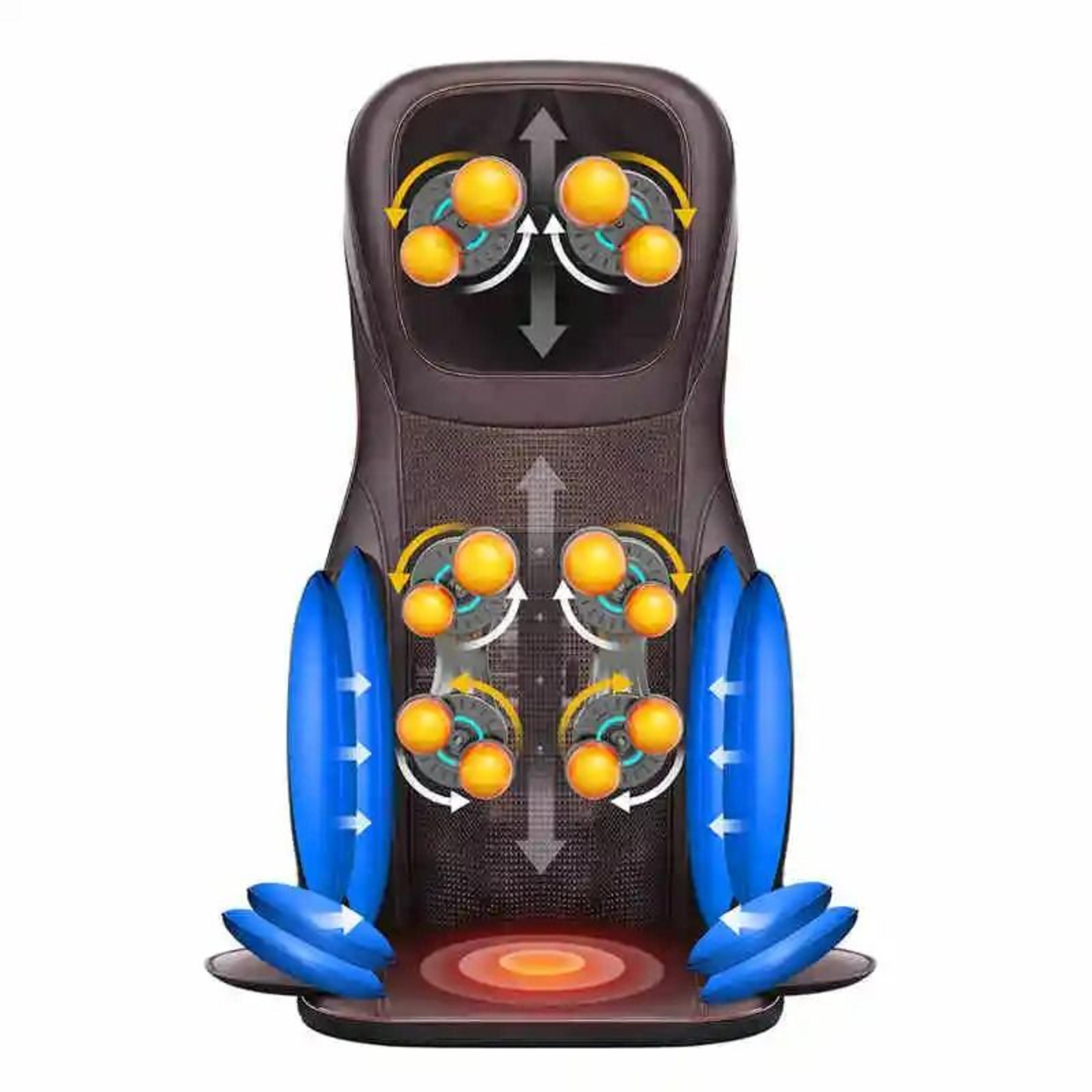 3d body balance chair massage cushion with heating & cervical spine kneading