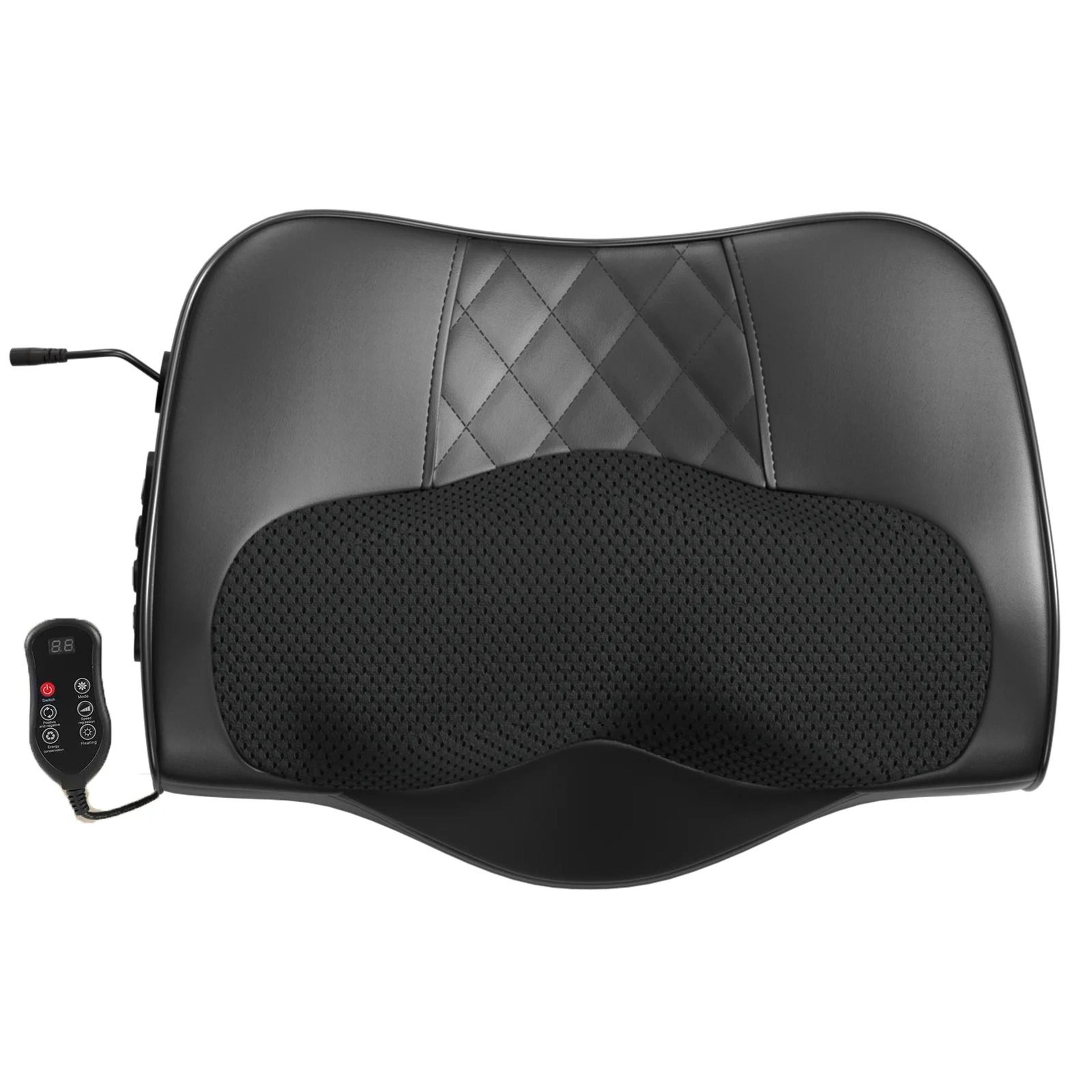 multifunctional cervical neck & back shiatsu massage pillow with thermal heat