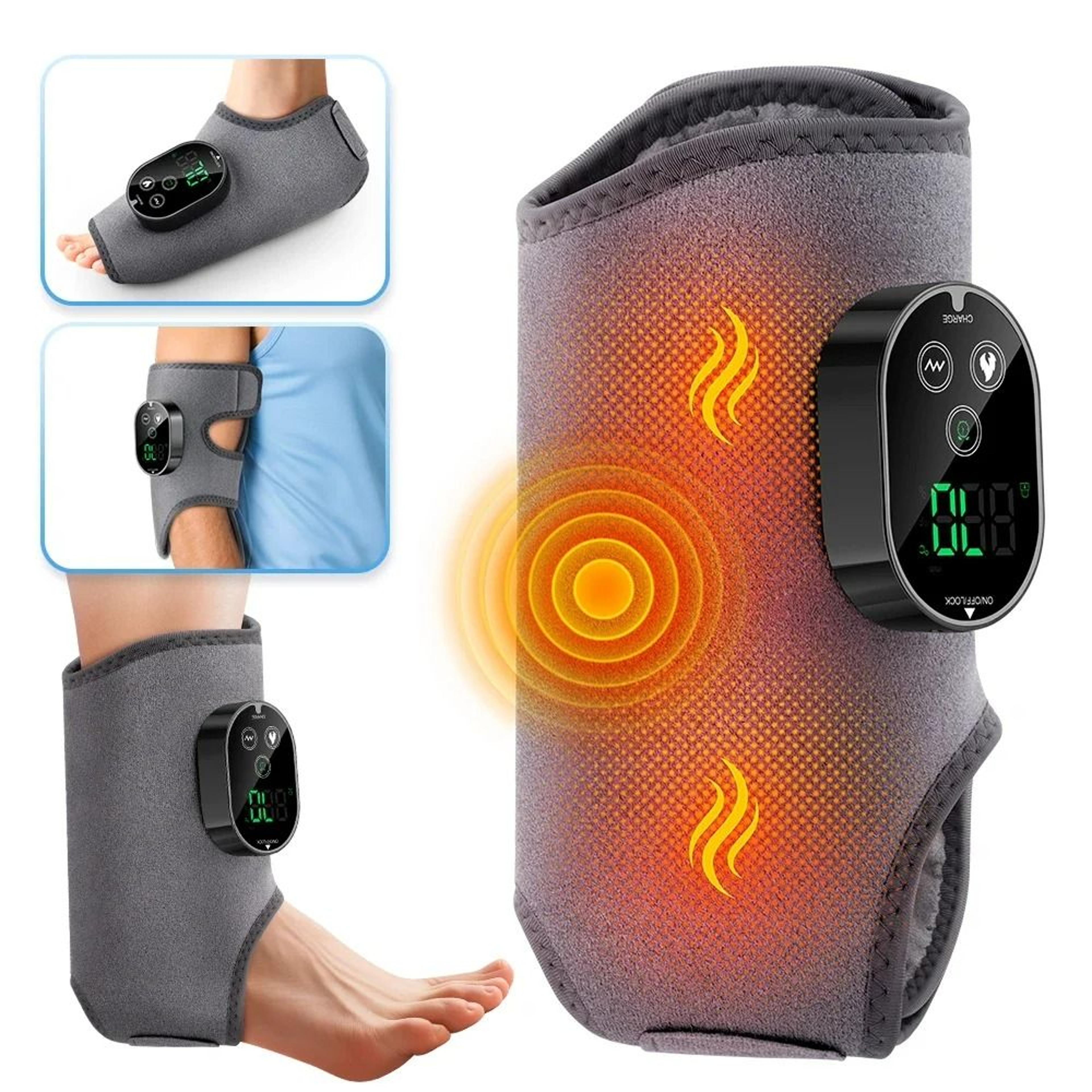 electric heated ankle & foot massager with vibration