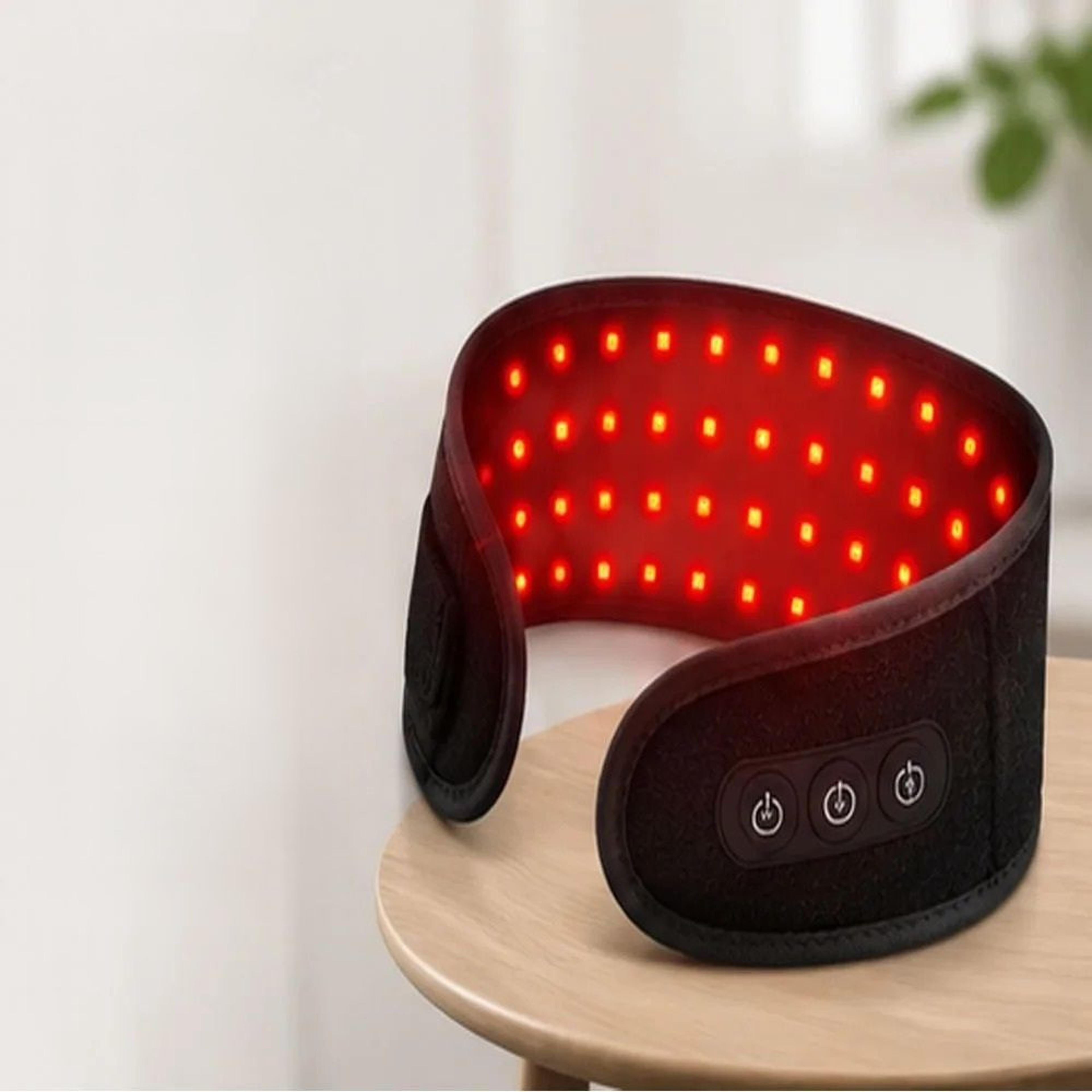cordless red light heating neck belt with vibration (660nm & 850nm)