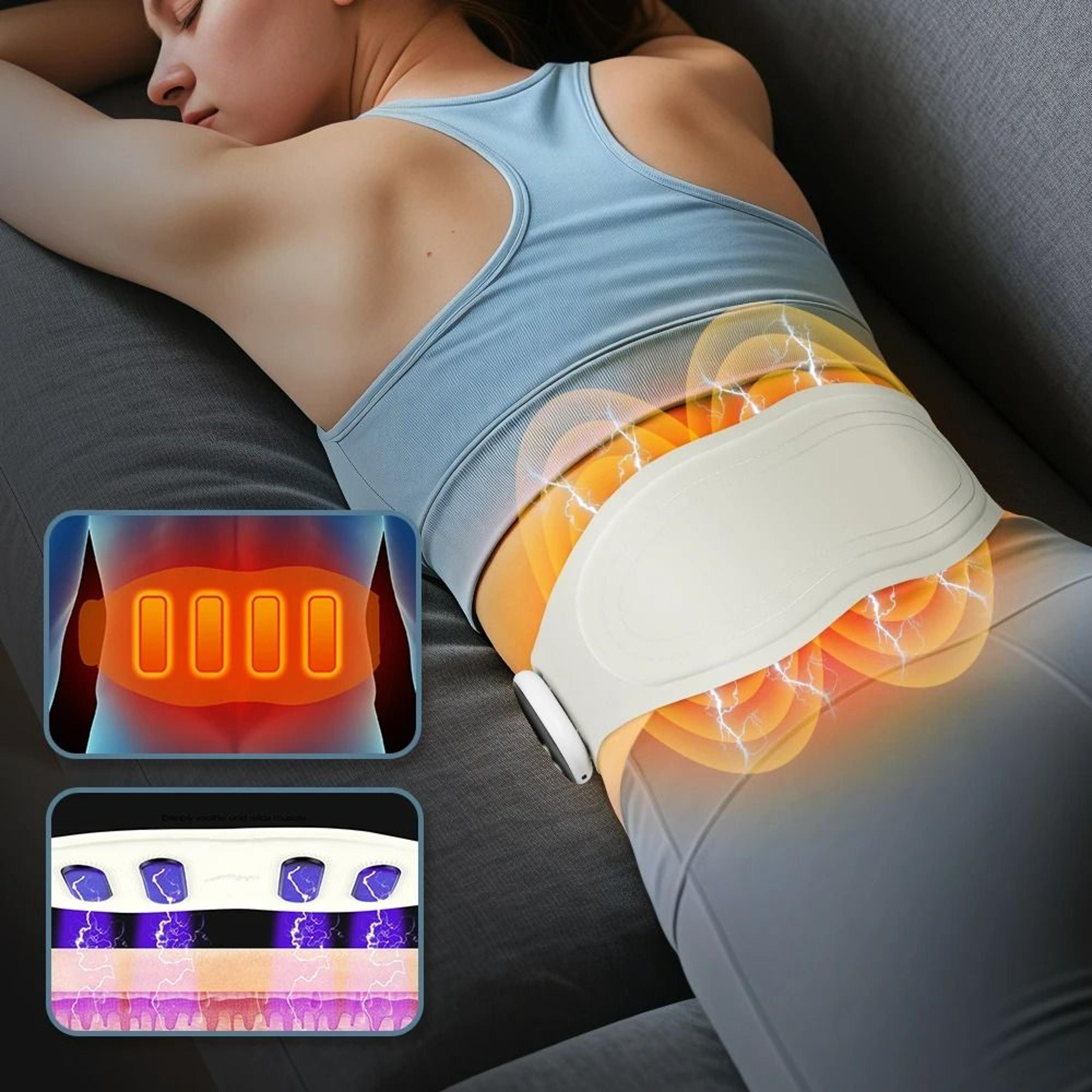 electric ems heating waist massager & abdominal toning belt