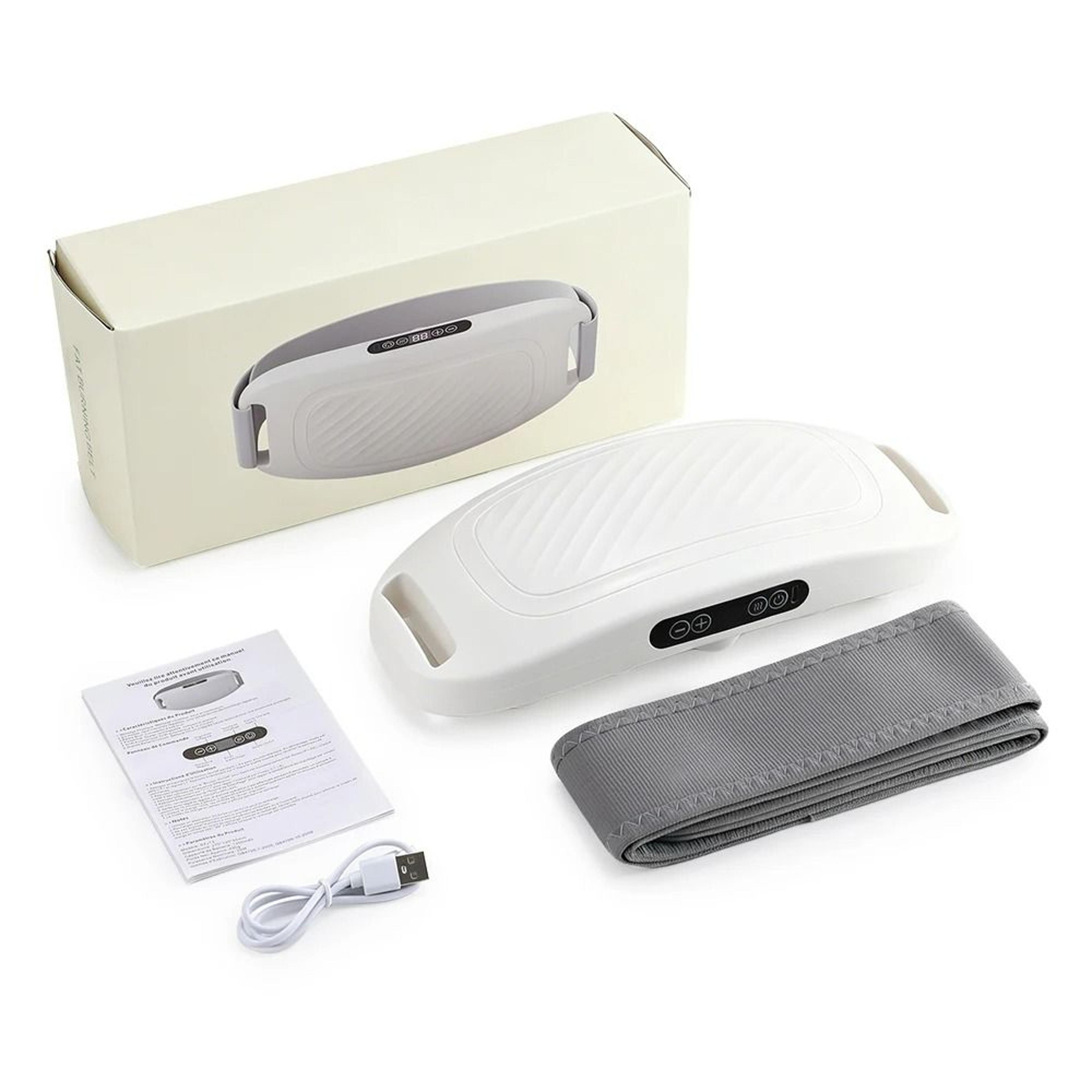 electric cordless belly massager with heat & vibration