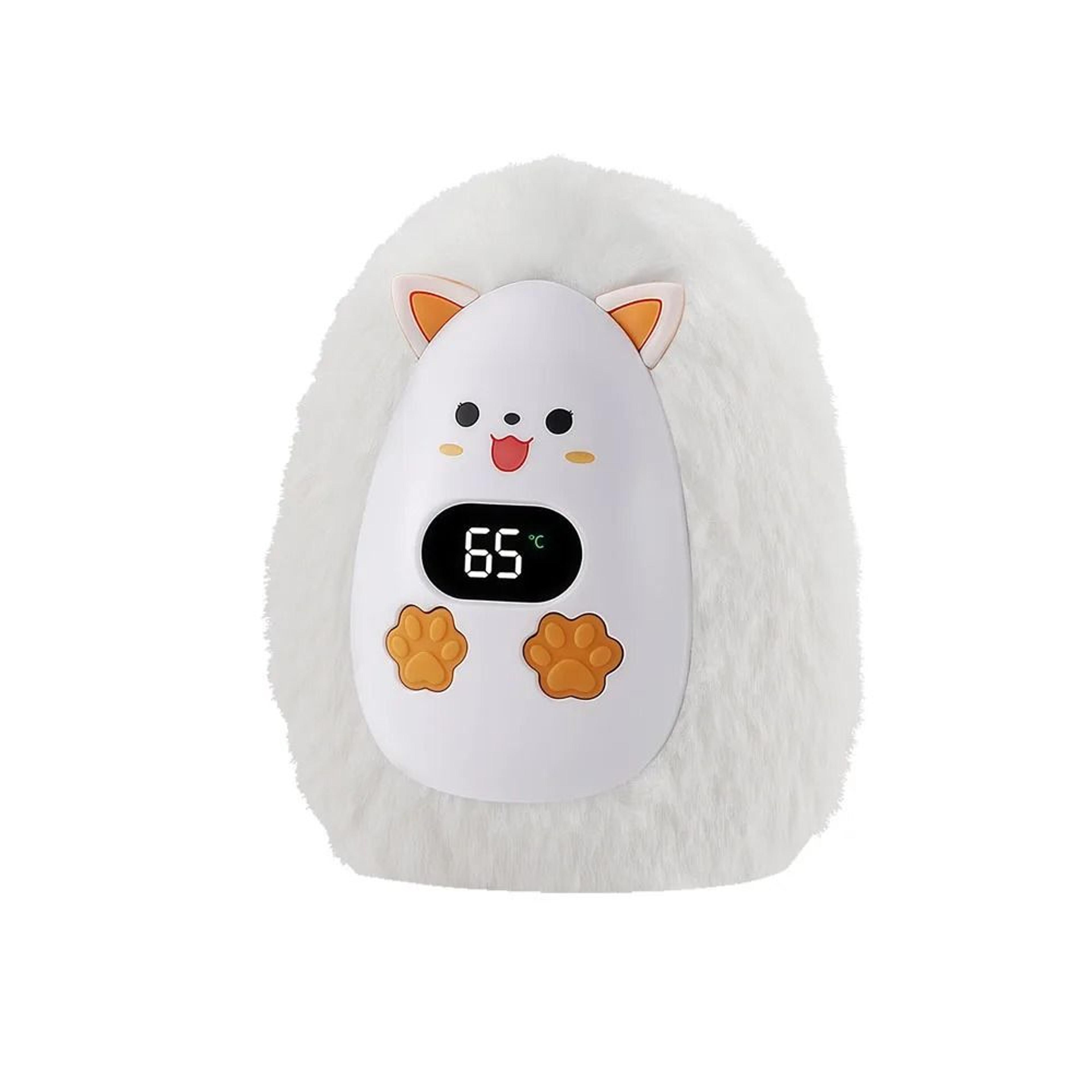 mini portable plush fox electric hand warmer