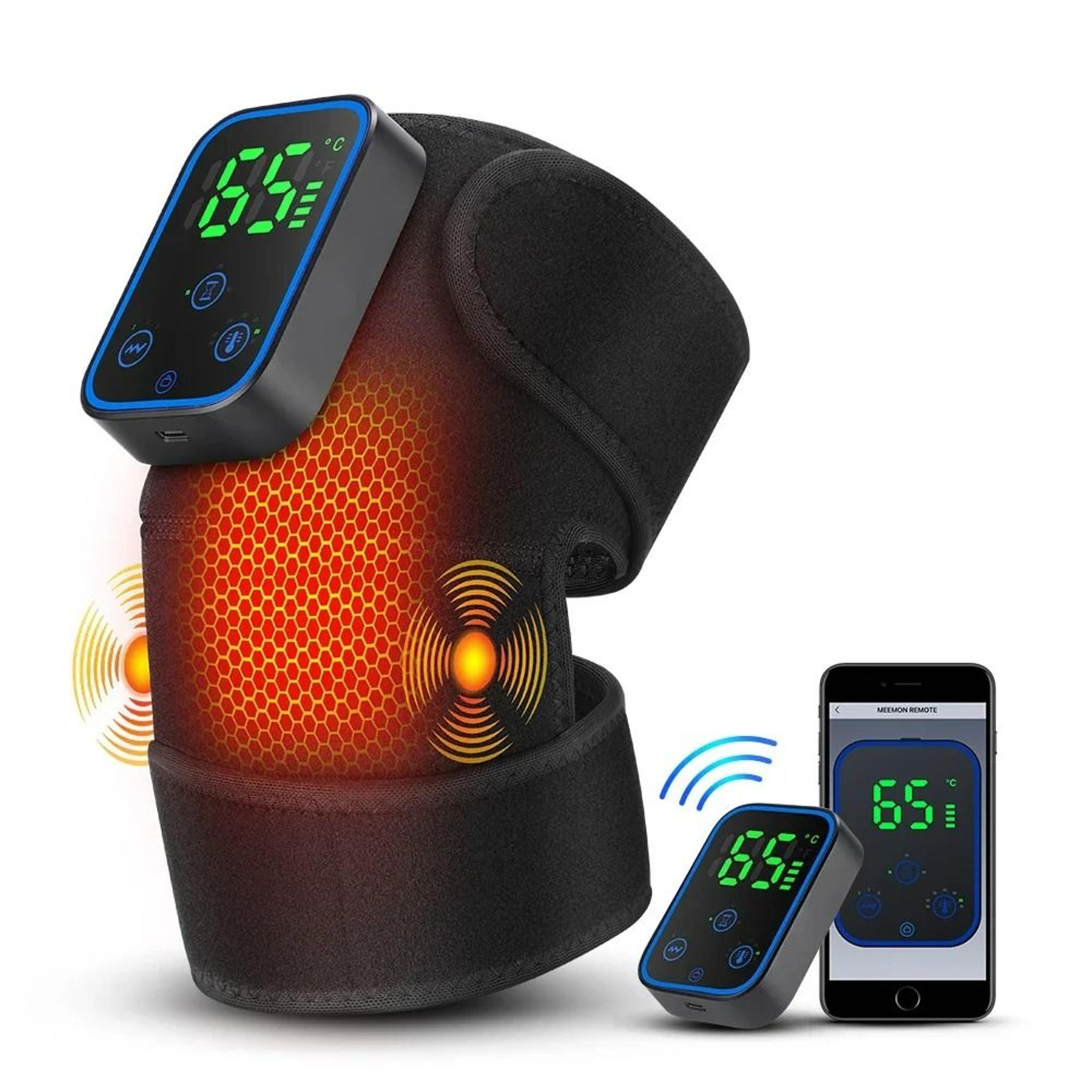 graphene wireless electric knee massager with app control