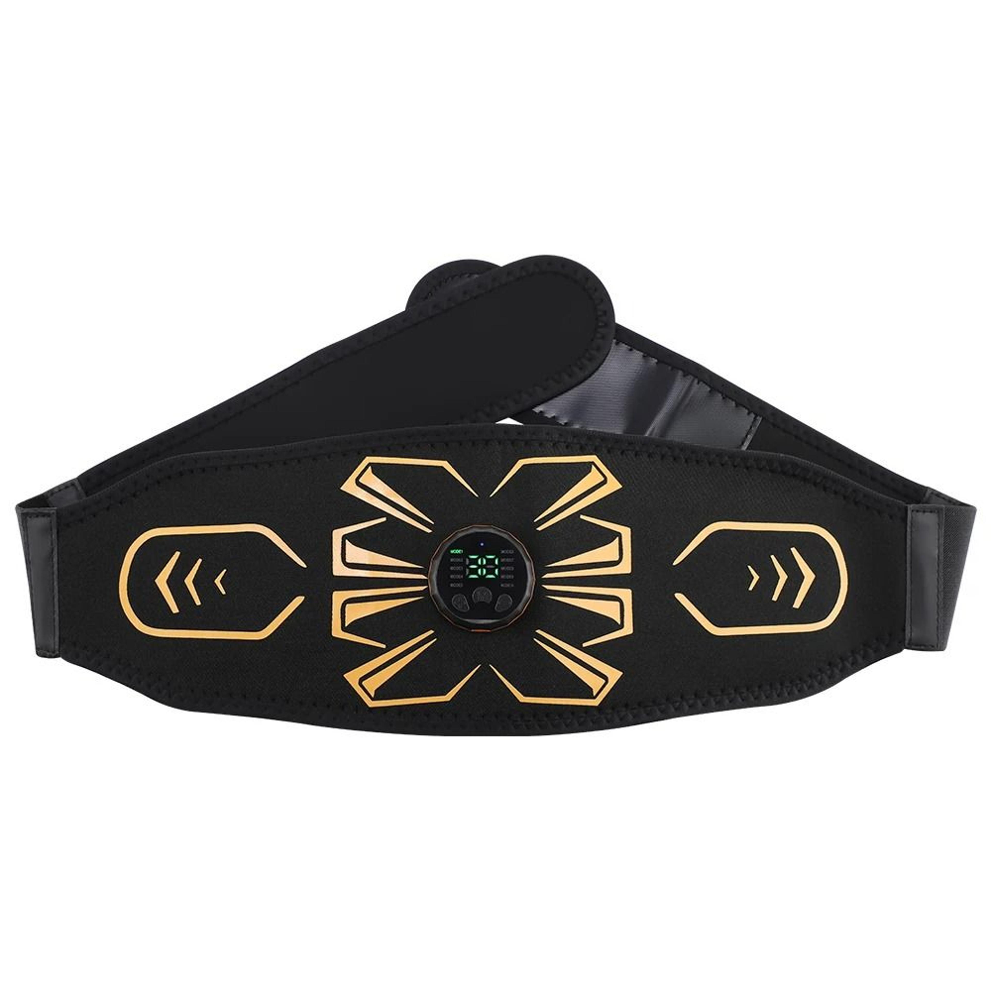 ems abdominal muscle stimulator belt (10 electrodes / 10 modes / 30 intensities)
