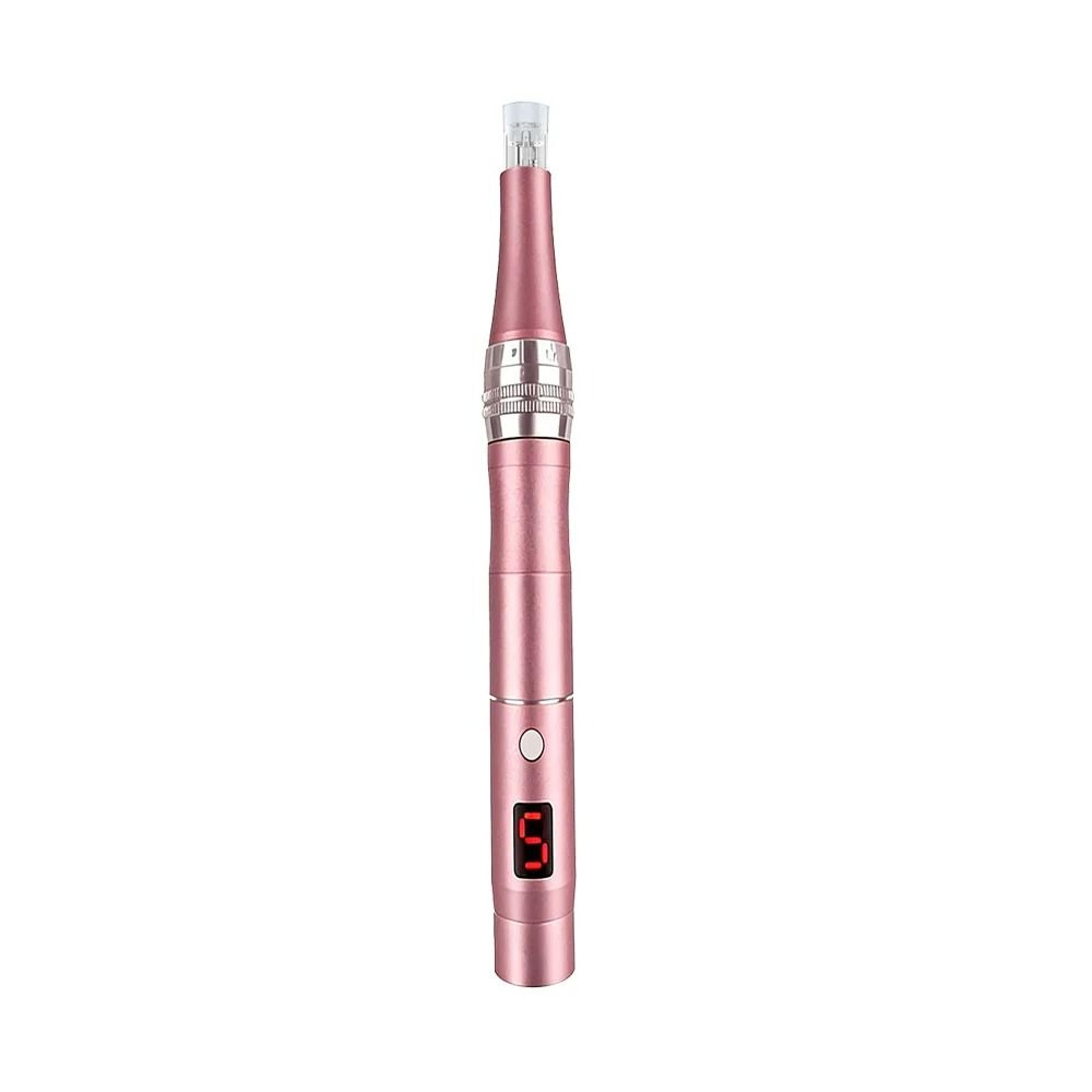 rechargeable portable electric facial massager with 4 replacement heads