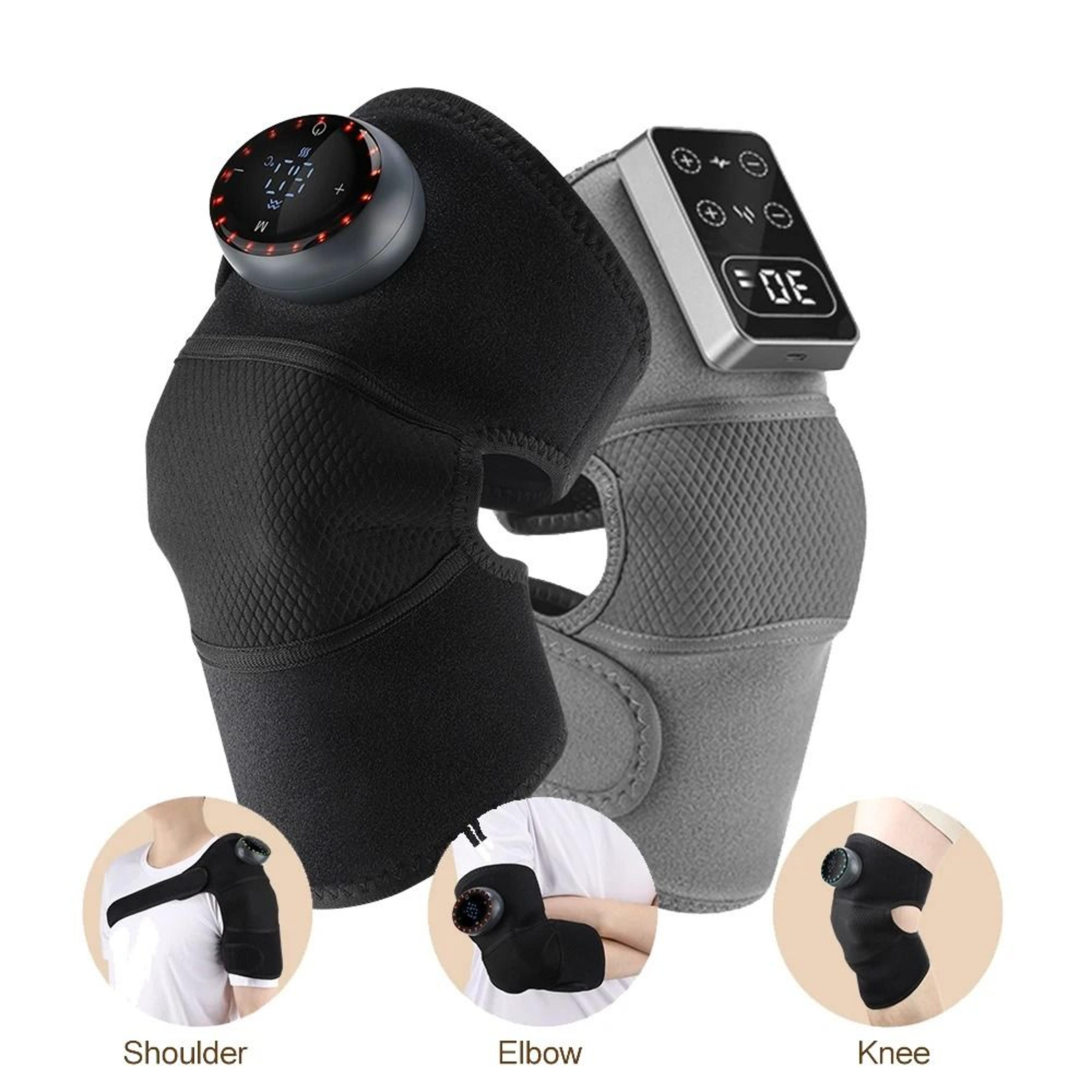 3-in-1 heated vibrating knee, shoulder & elbow joint brace