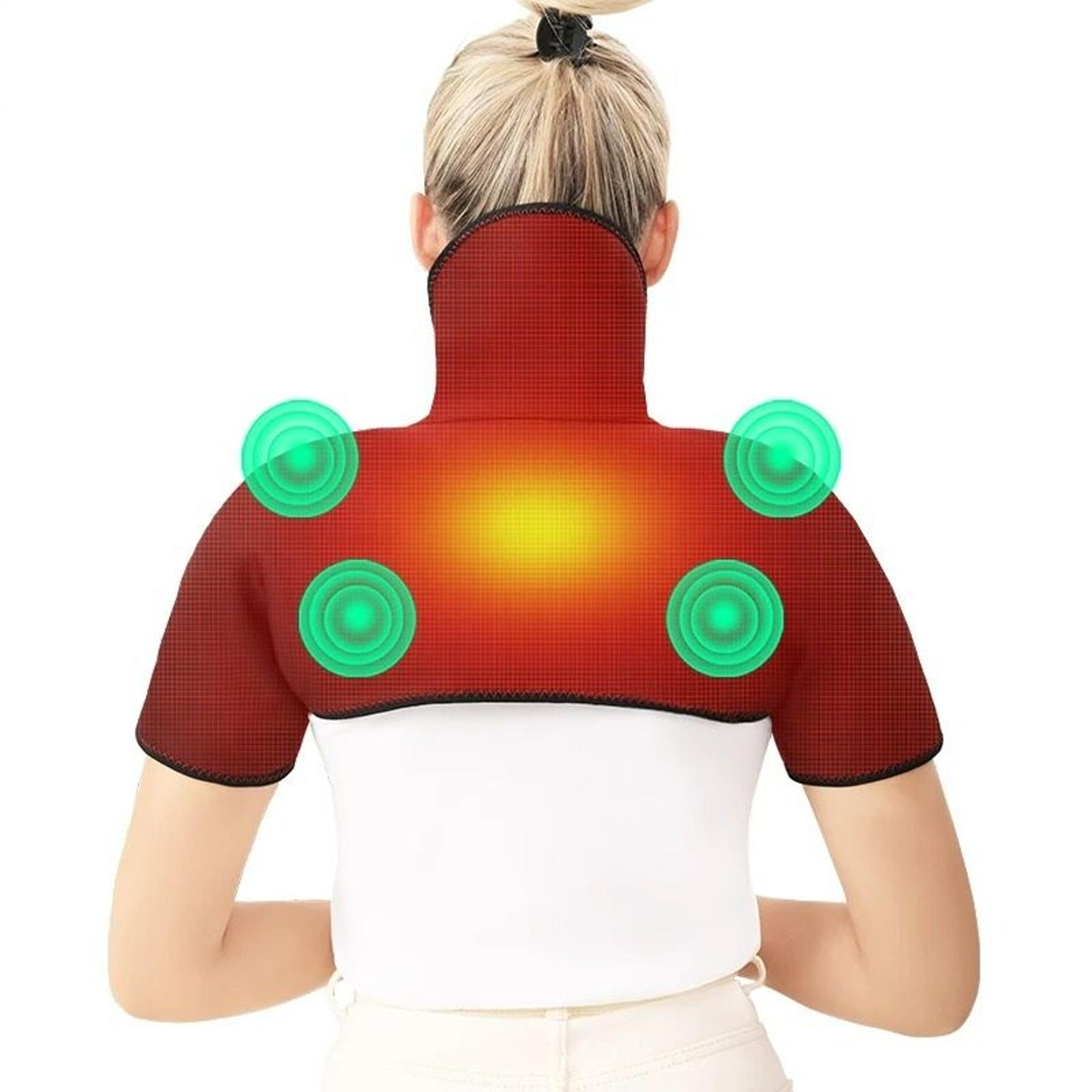 electric shoulder & neck heating massage shawl