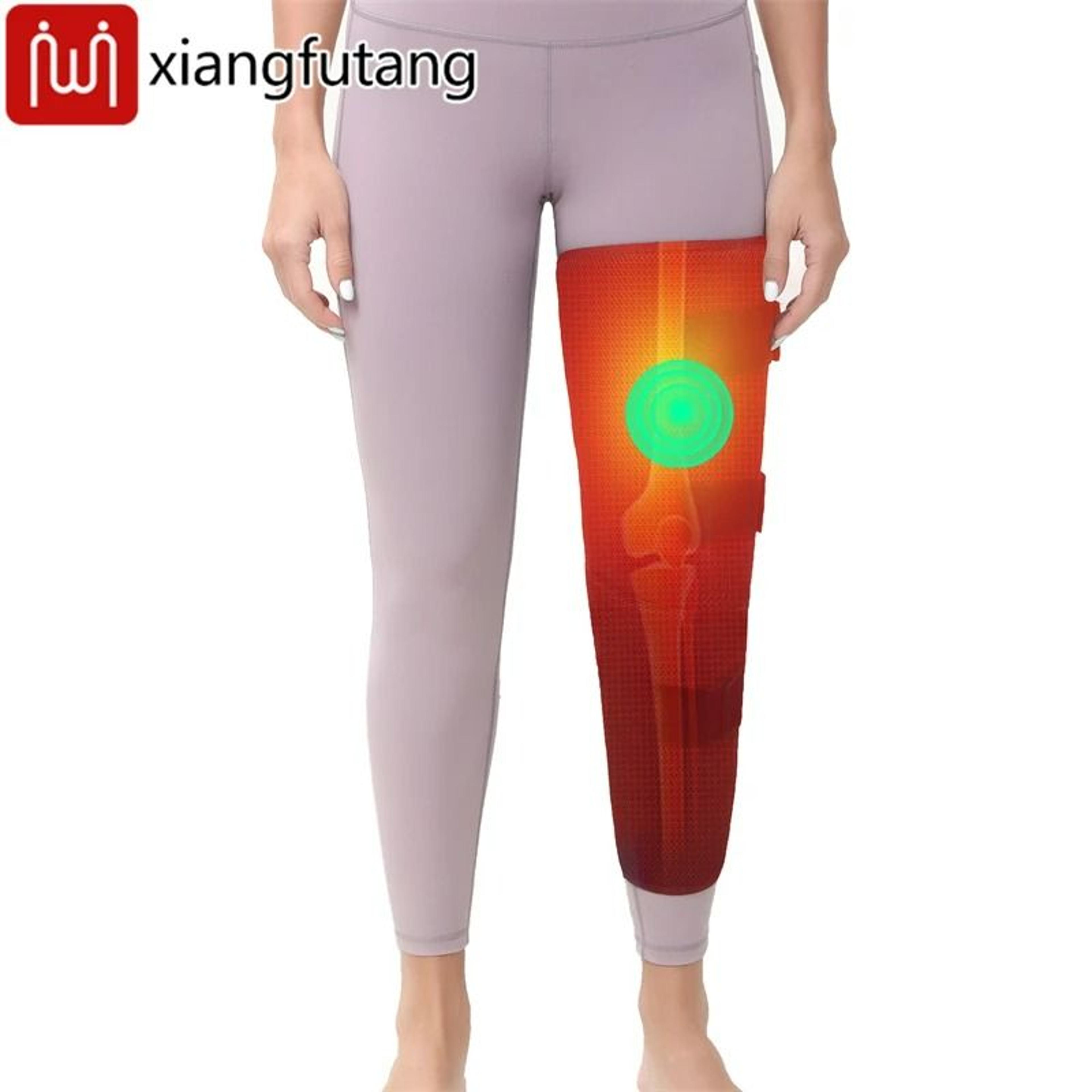 long leg heating pad with vibration massager for thigh, knee & calf relief