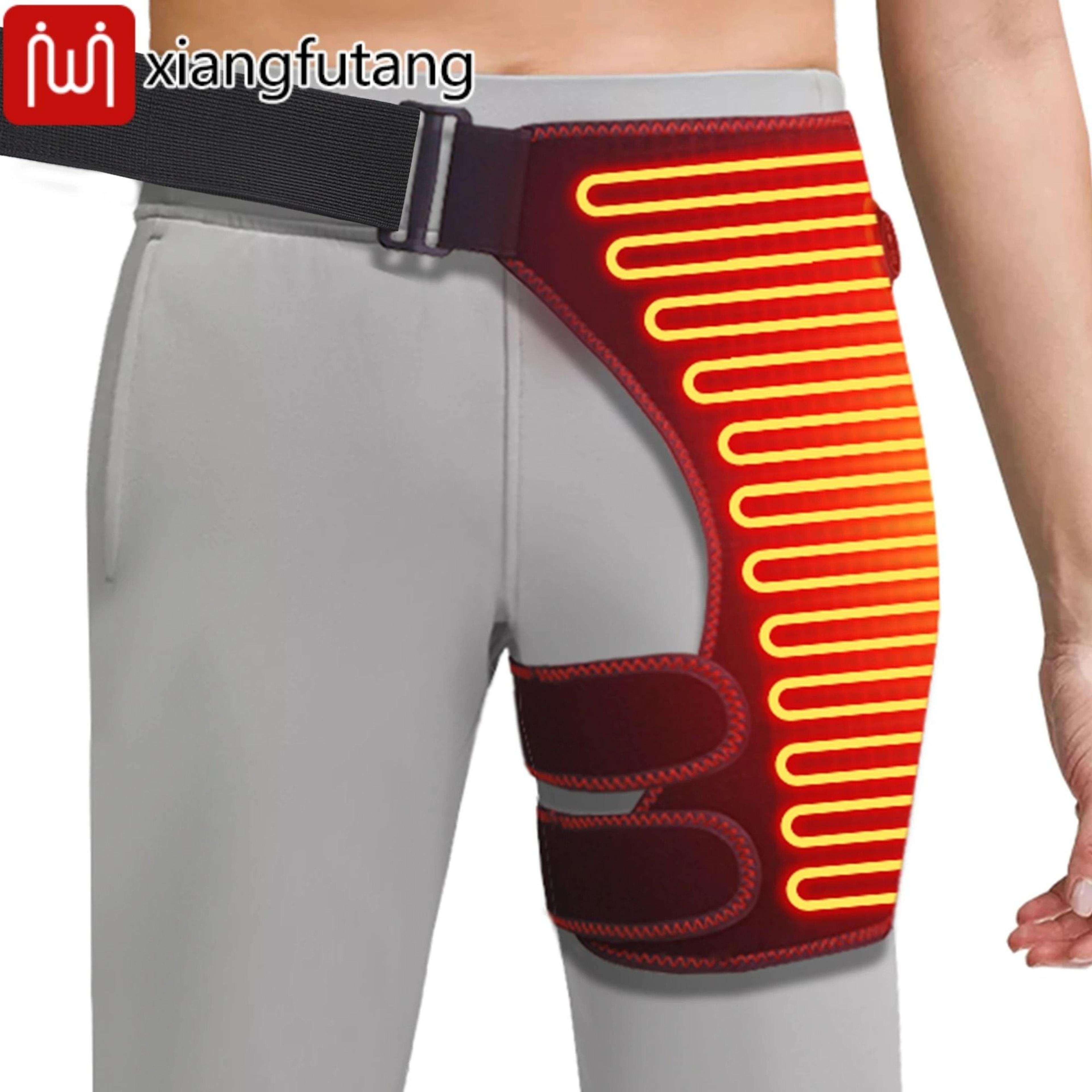 usb heated massage hip support brace with 3 adjustable heating levels