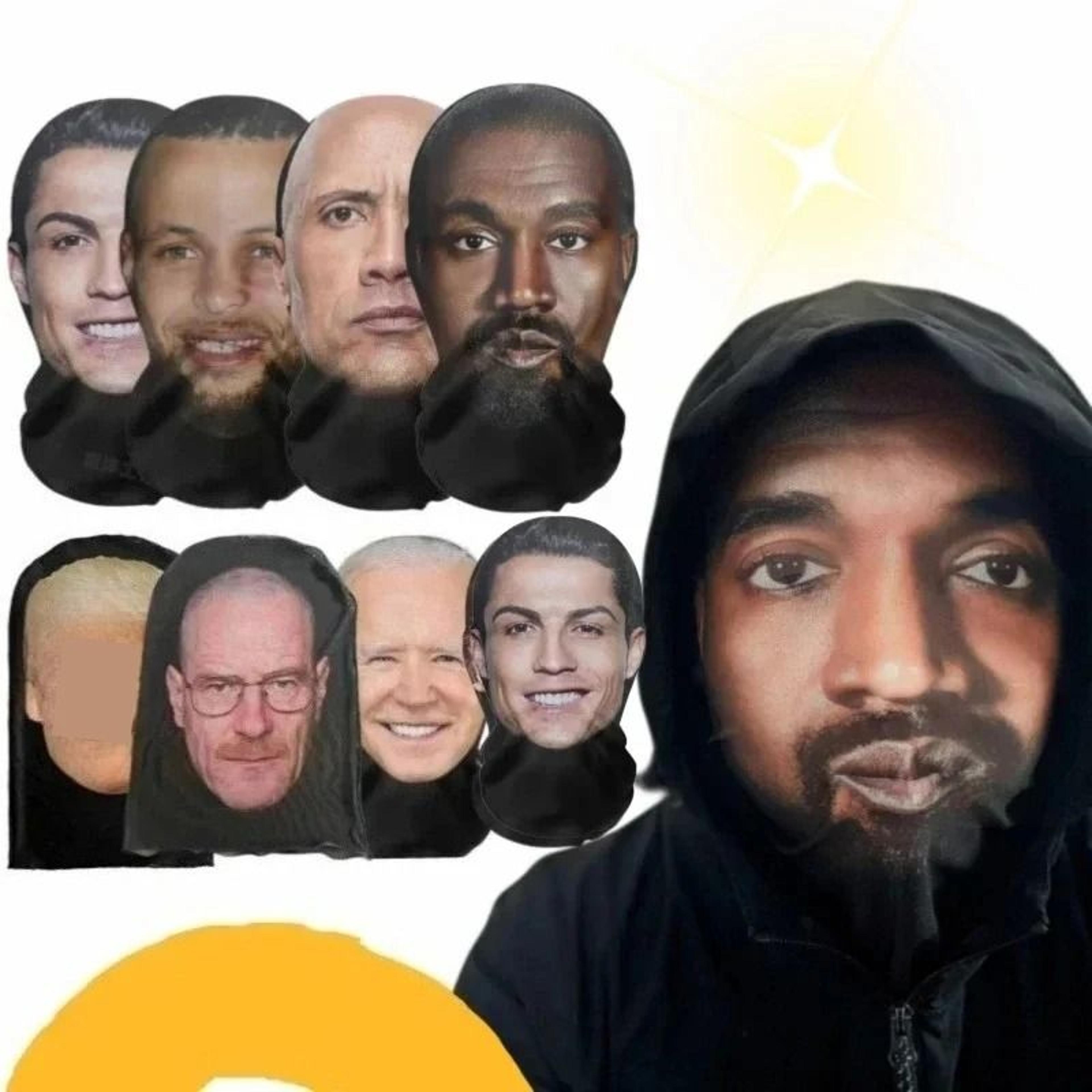3d-printed kanye style elastic mesh full-face balaclava mask