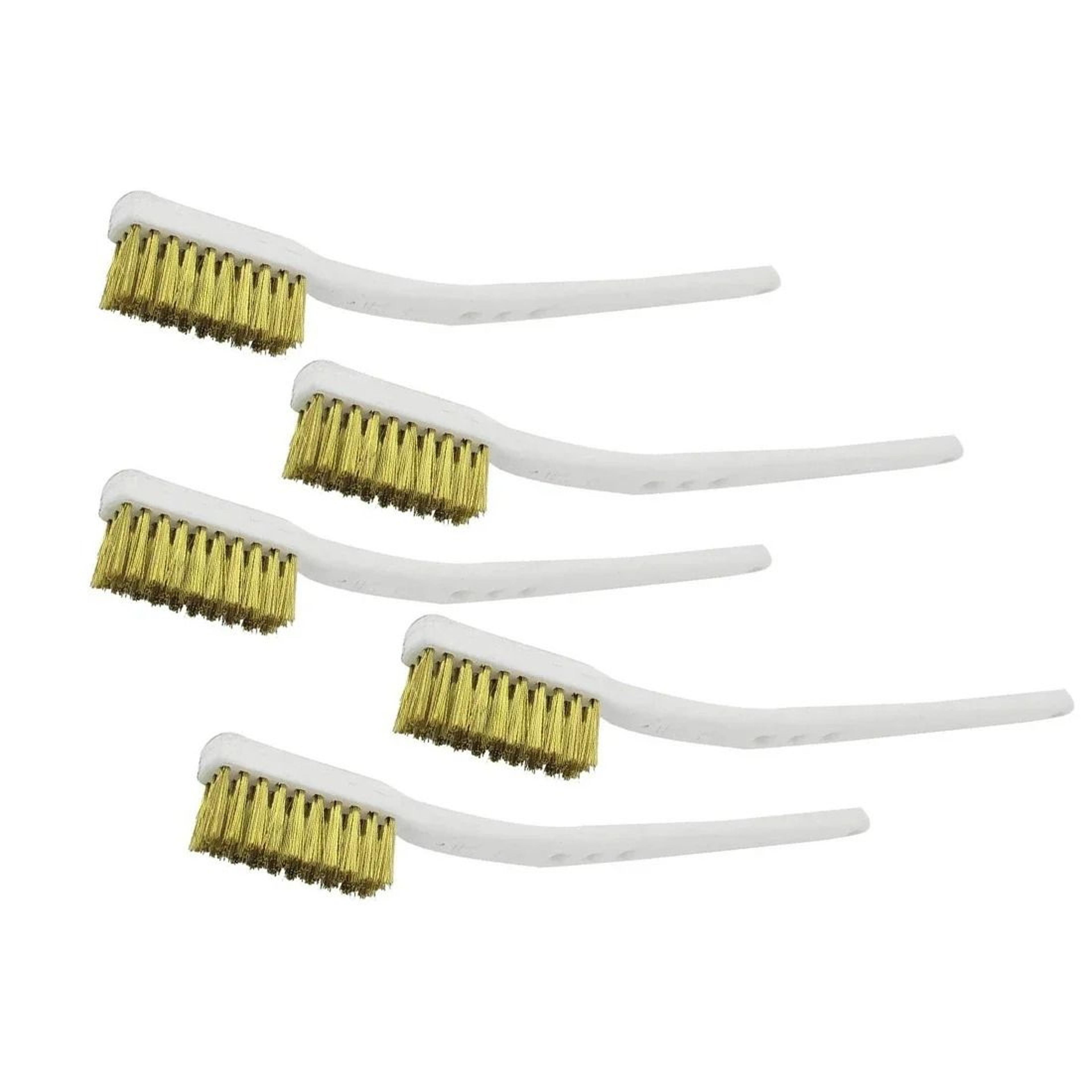 5-piece 175mm brass wire mini detail cleaning brush set