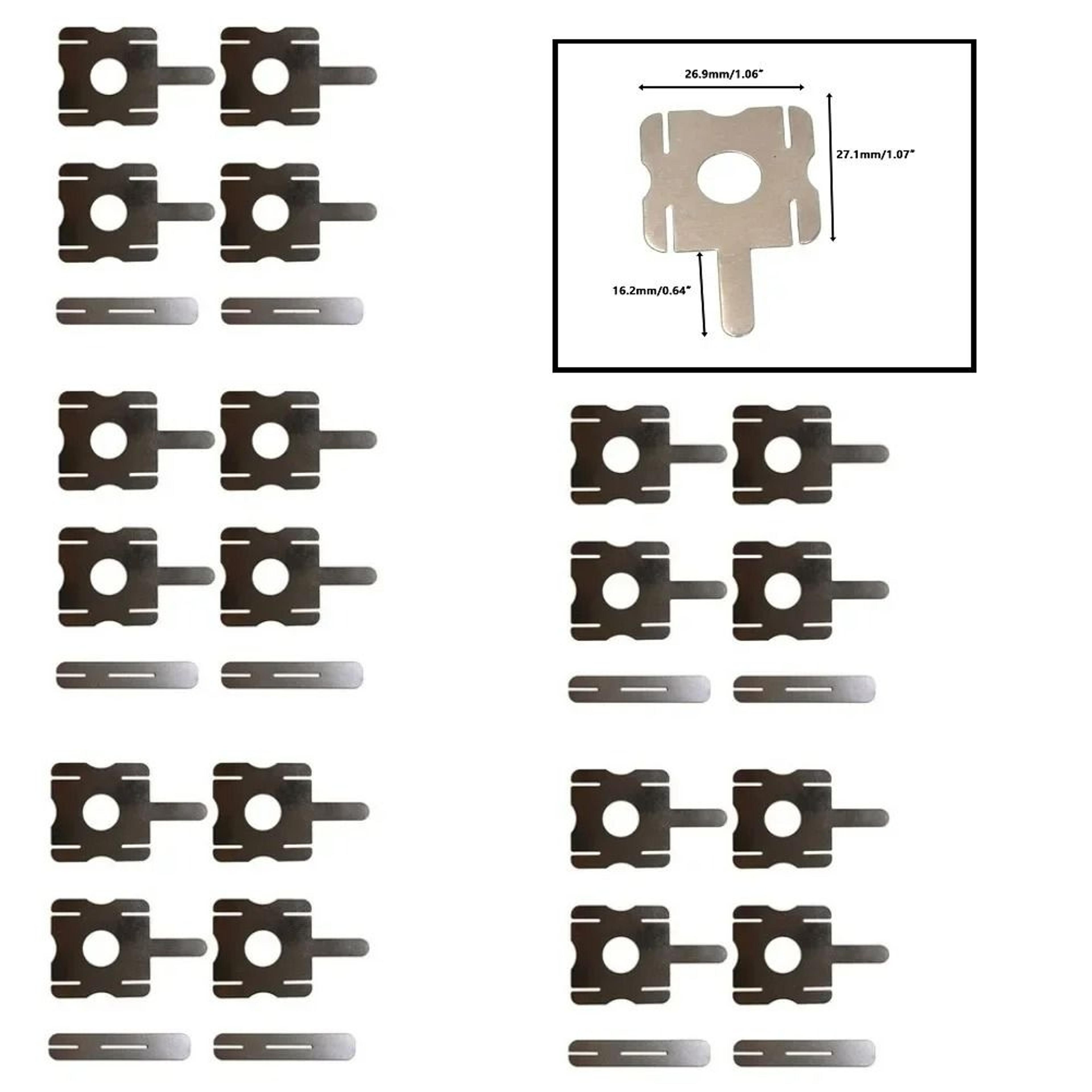 30-piece nickel-plated steel battery spot welding strip sheets (5 sets)