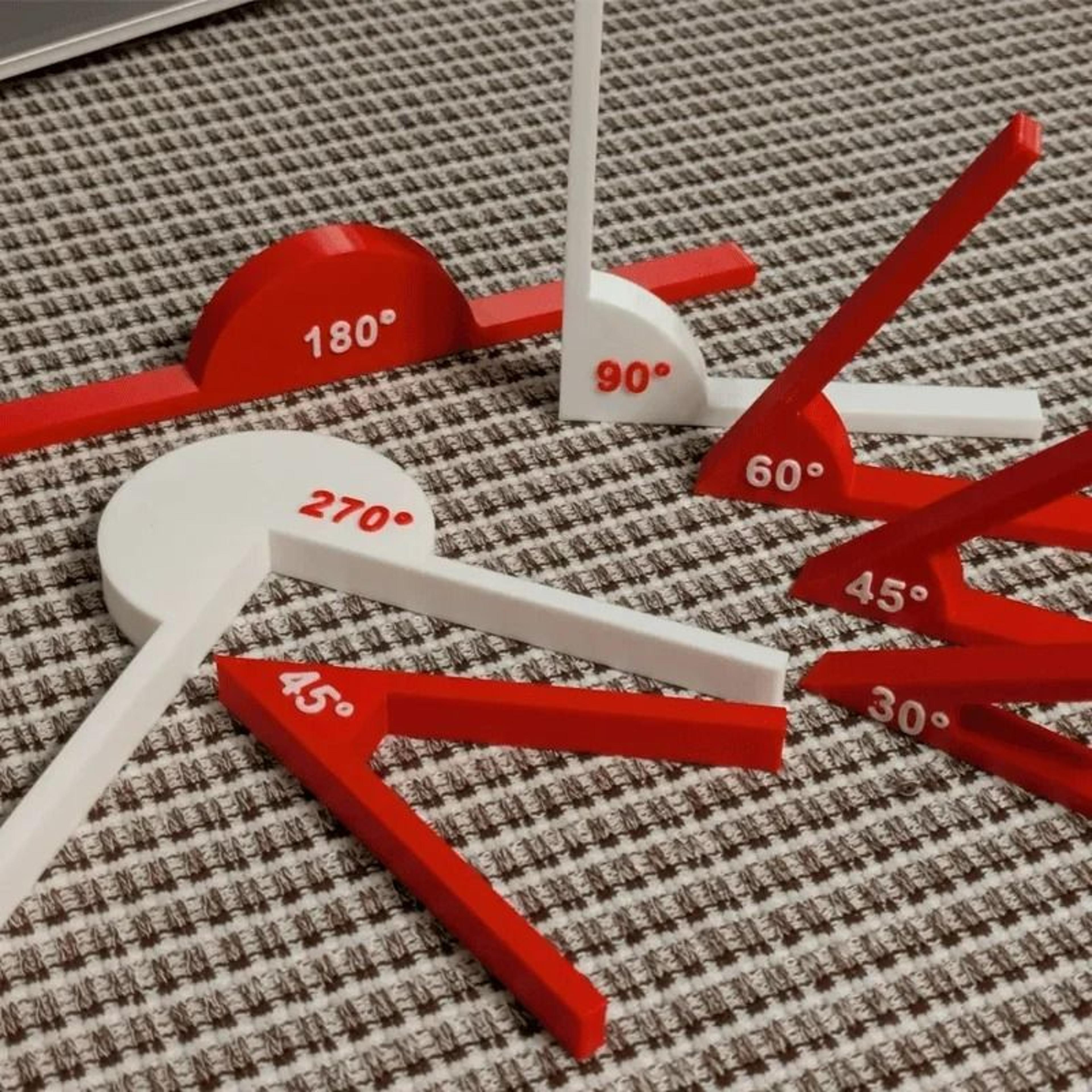 geometric angle display tools & math teaching aids set