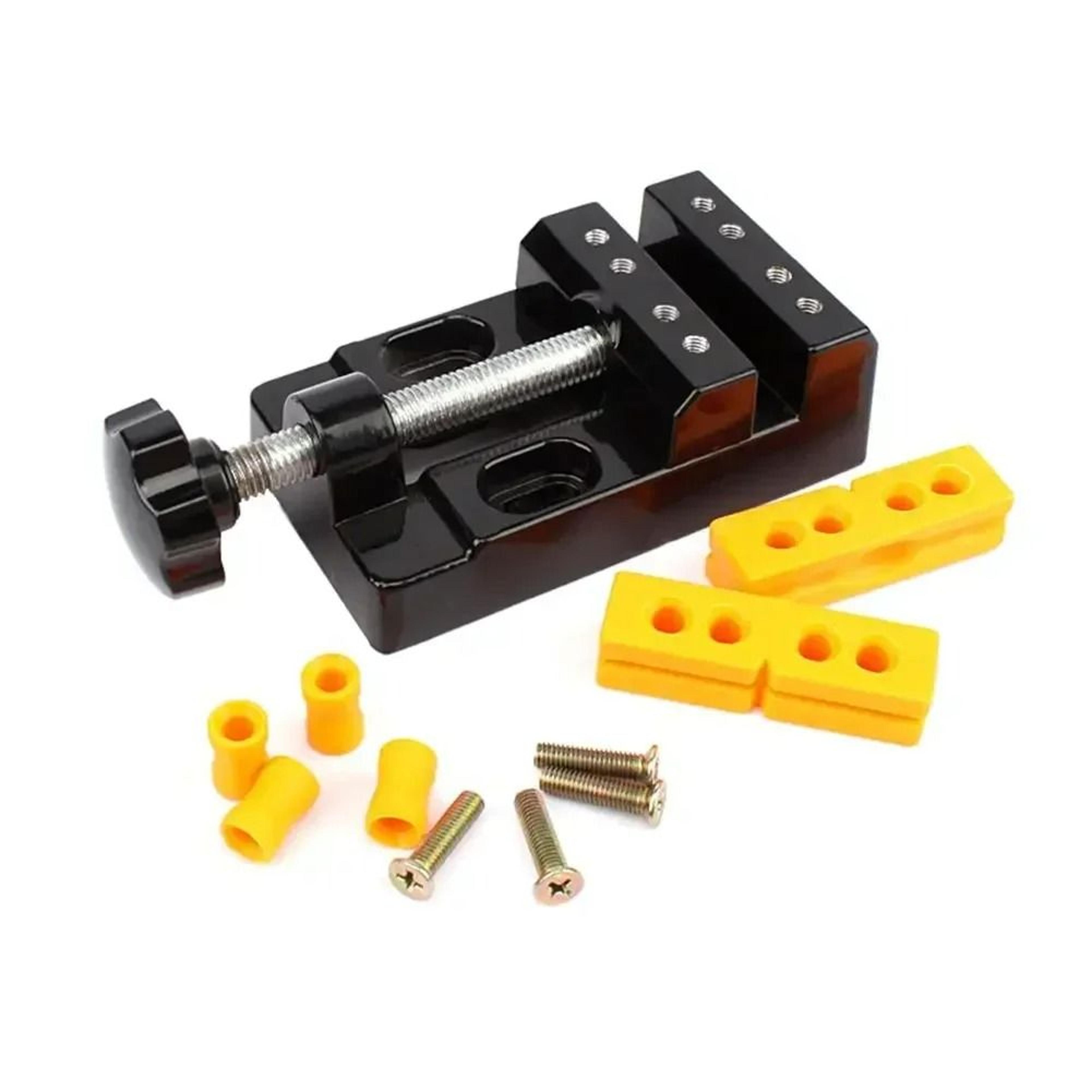 mini table bench vise & clamp set