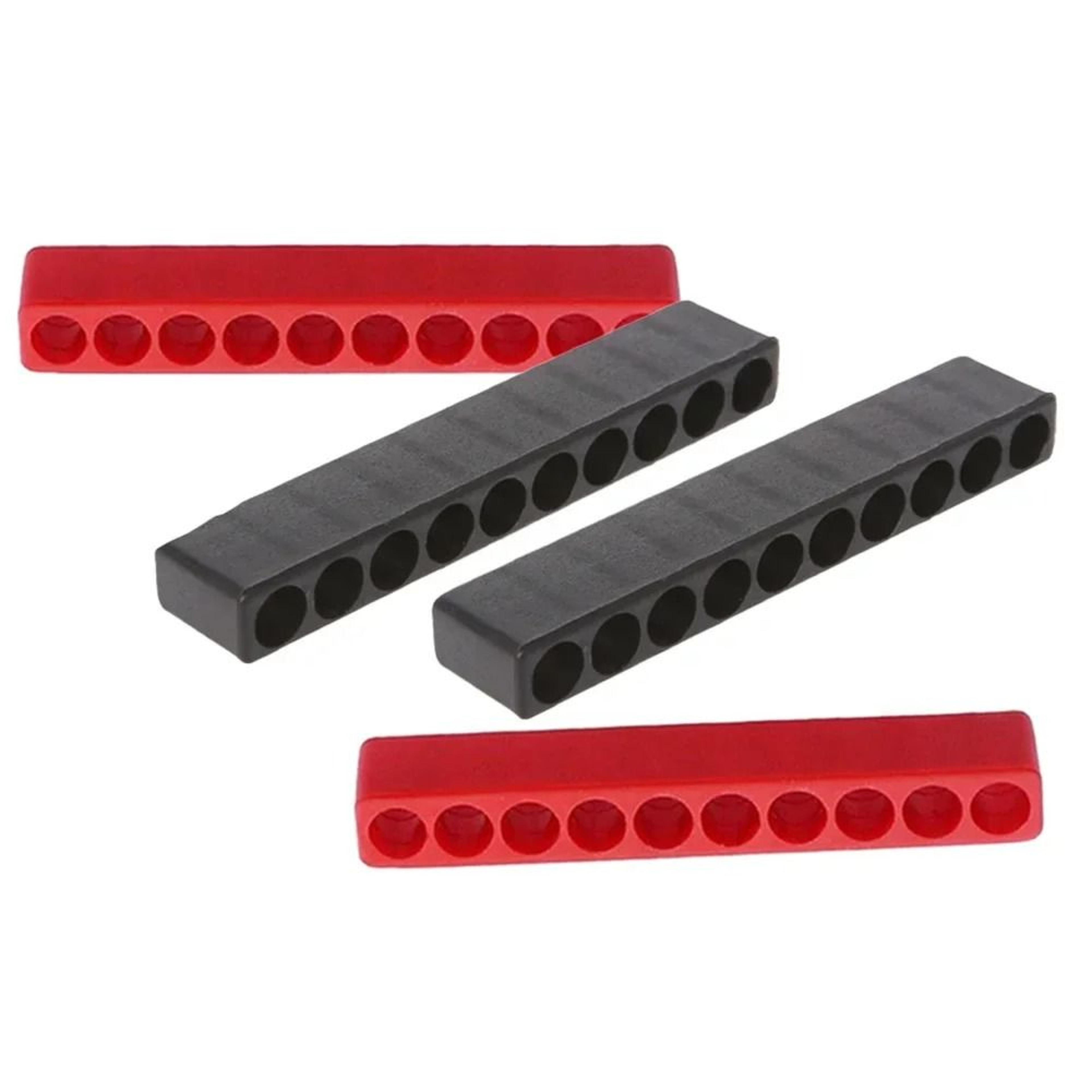 4-piece 10-hole 1/4 in hex screwdriver bit holder set