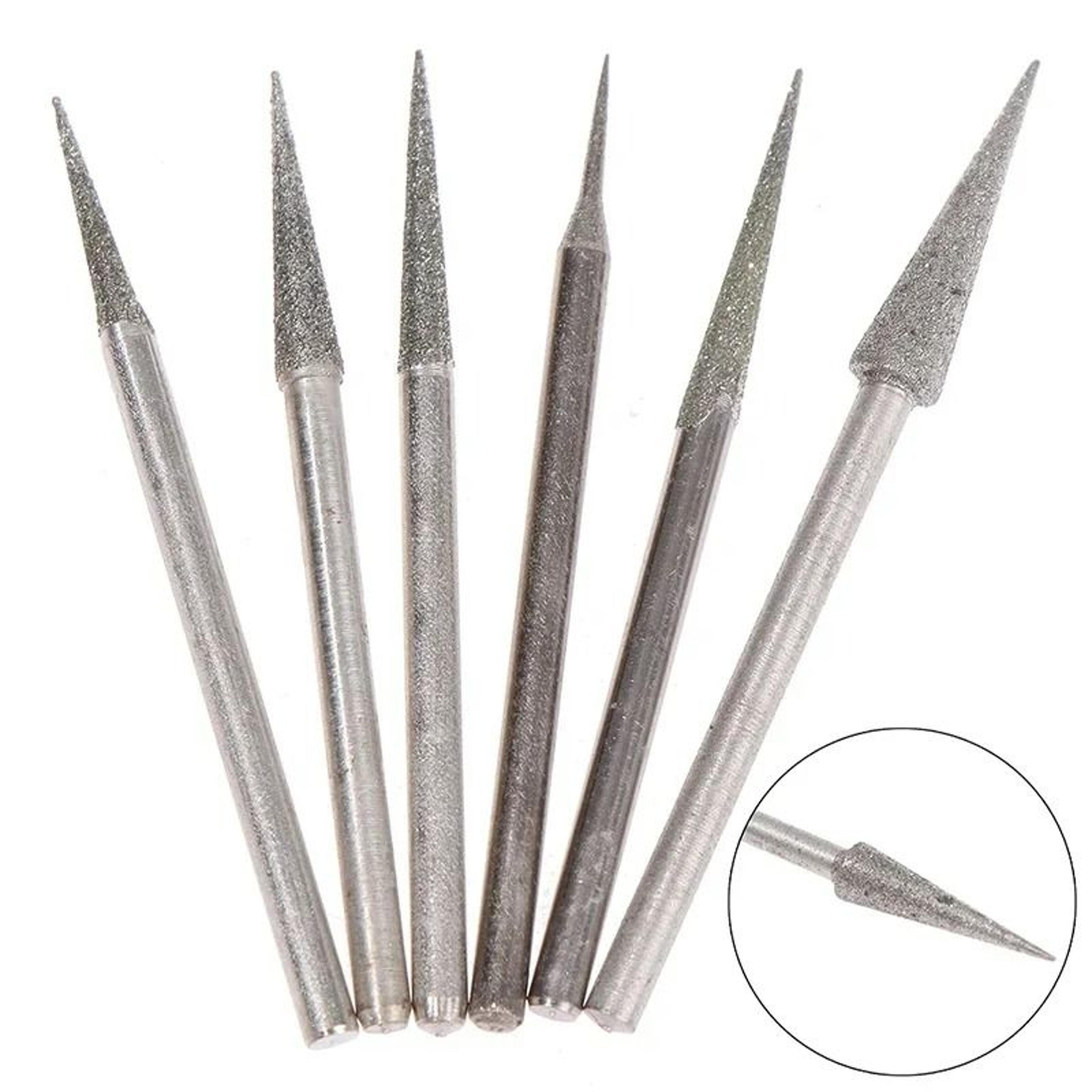 6-piece diamond grinding needle burrs set