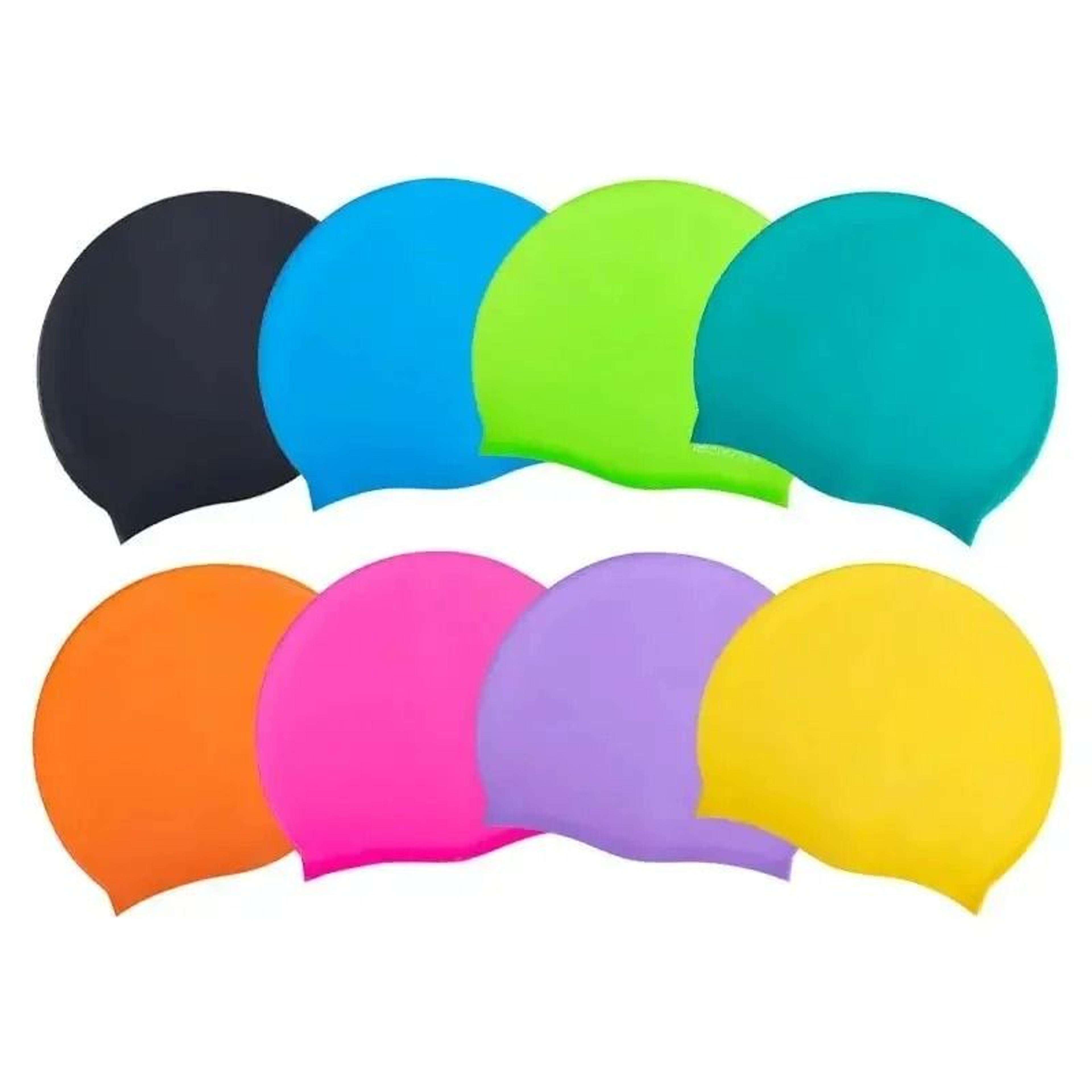 silicone waterproof swimming cap for adults & kids