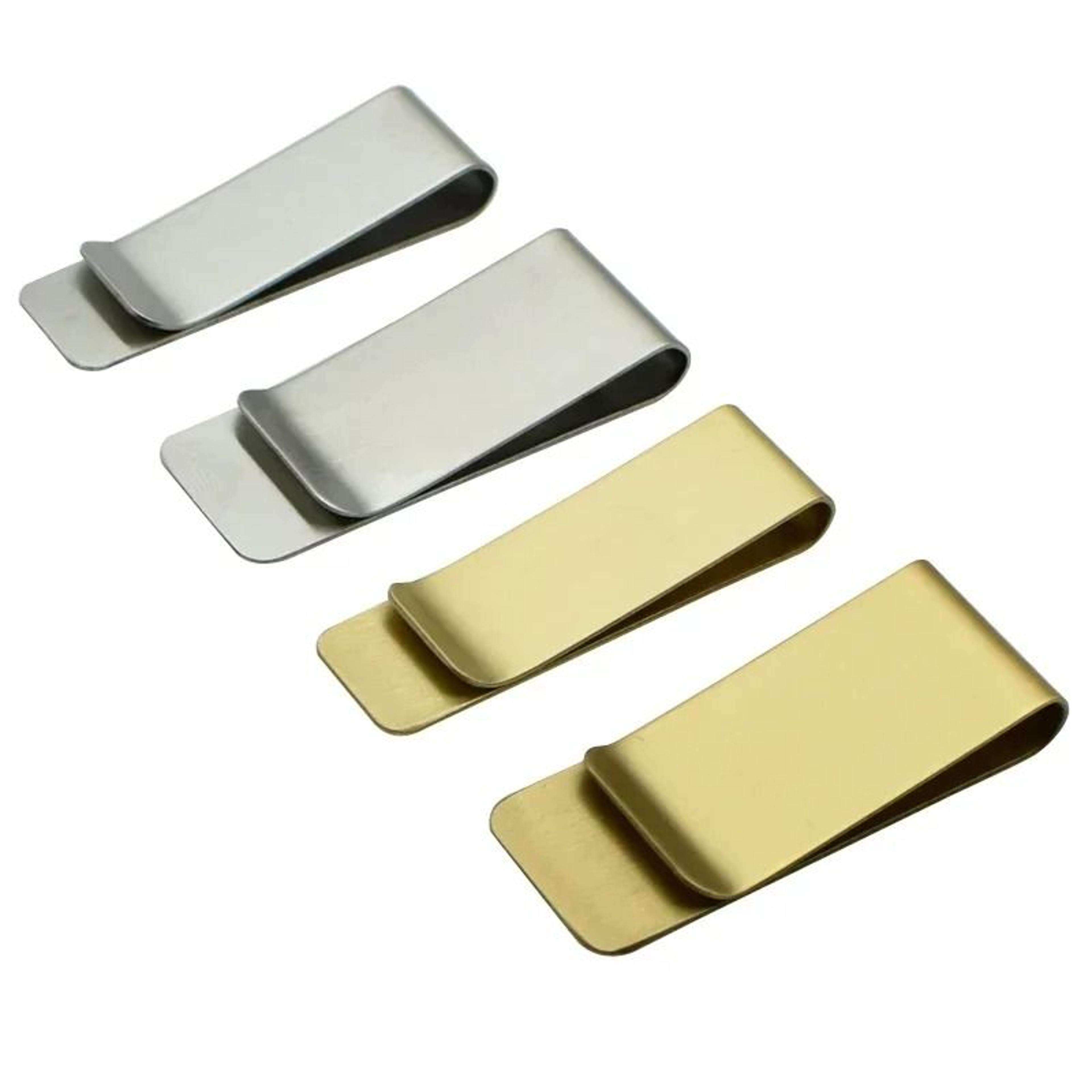 metal bookmark paper clip & money clip (stainless steel & brass)