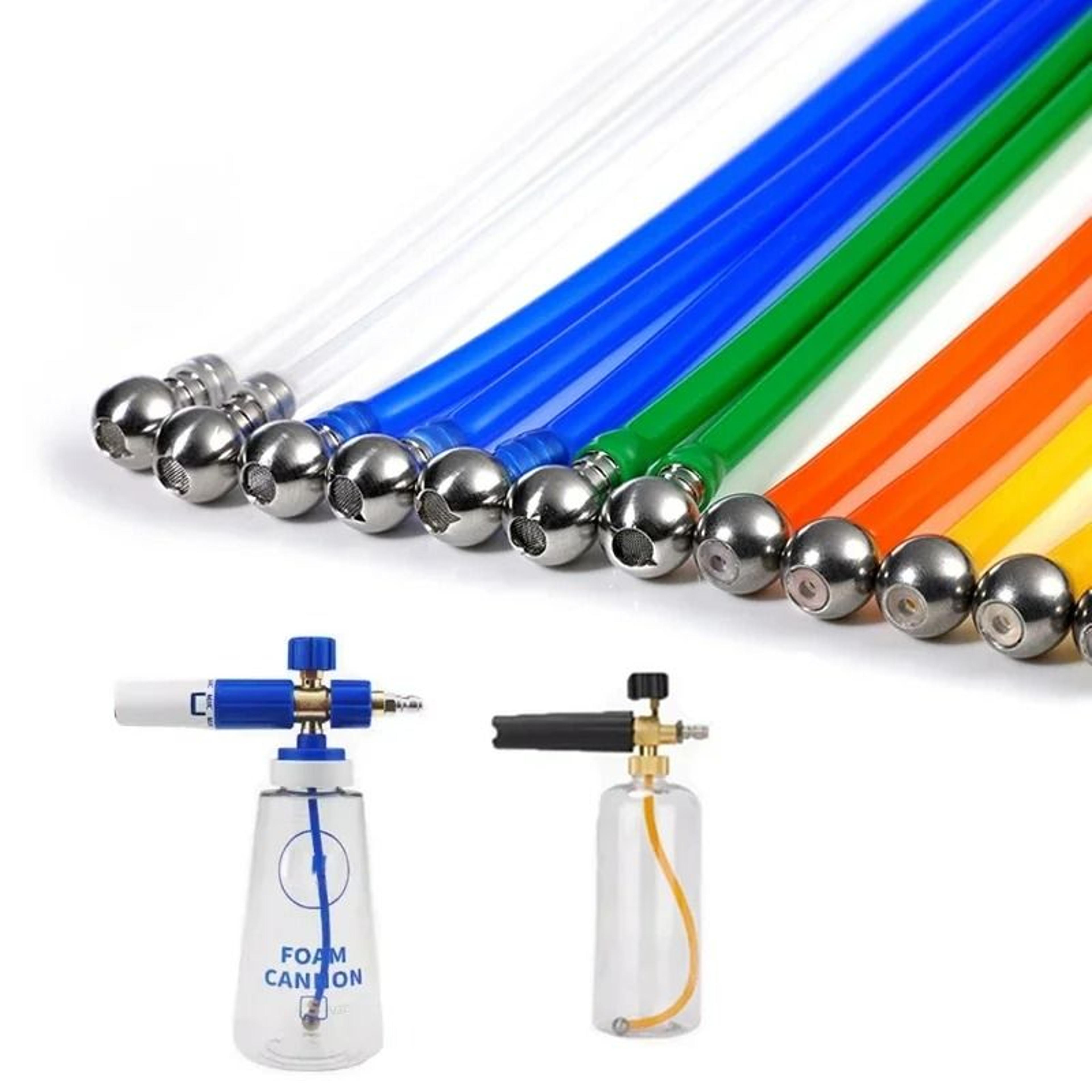 cuttable foam cannon pick-up tube with stainless steel filter ball