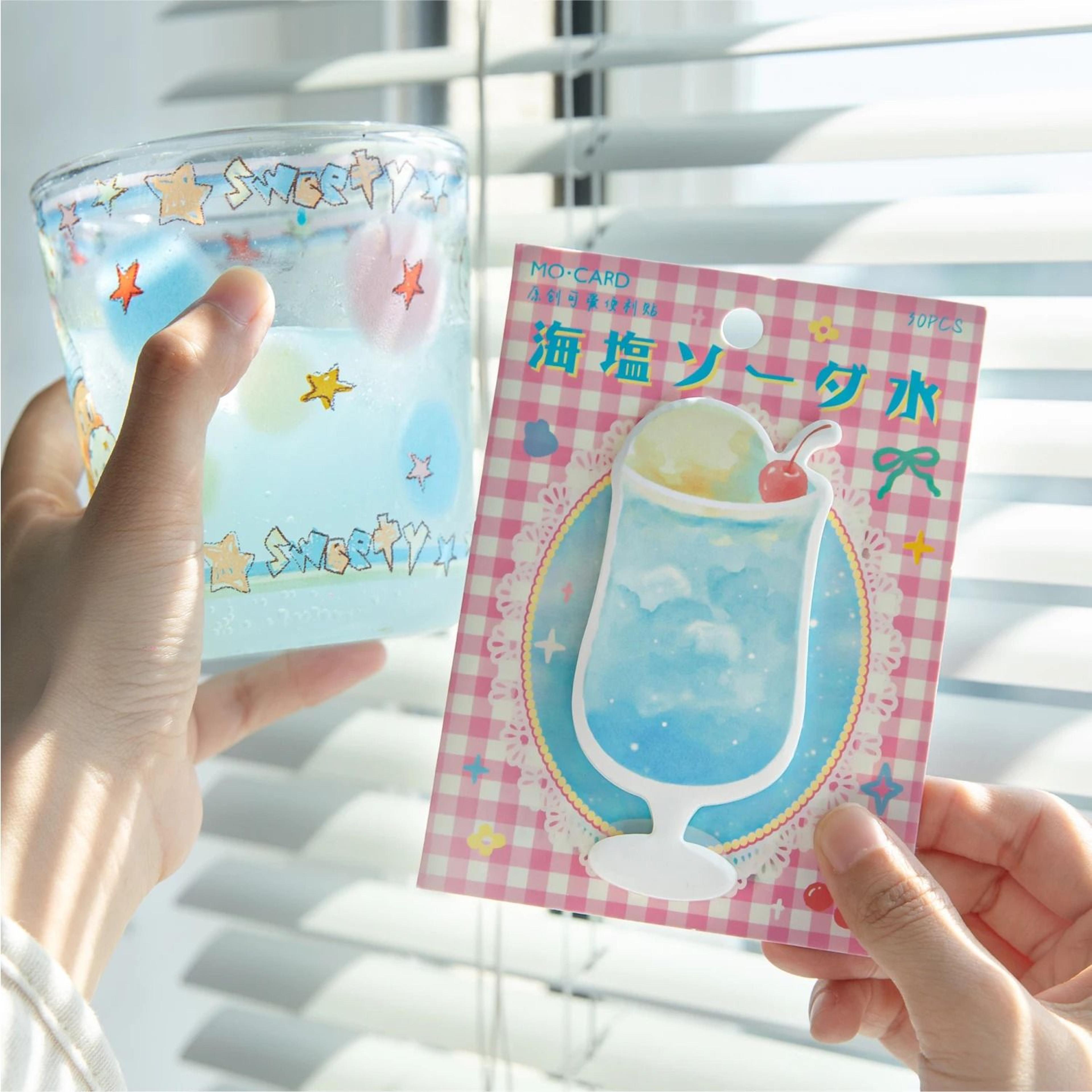 30-piece kawaii japanese afternoon tea journaling paper set