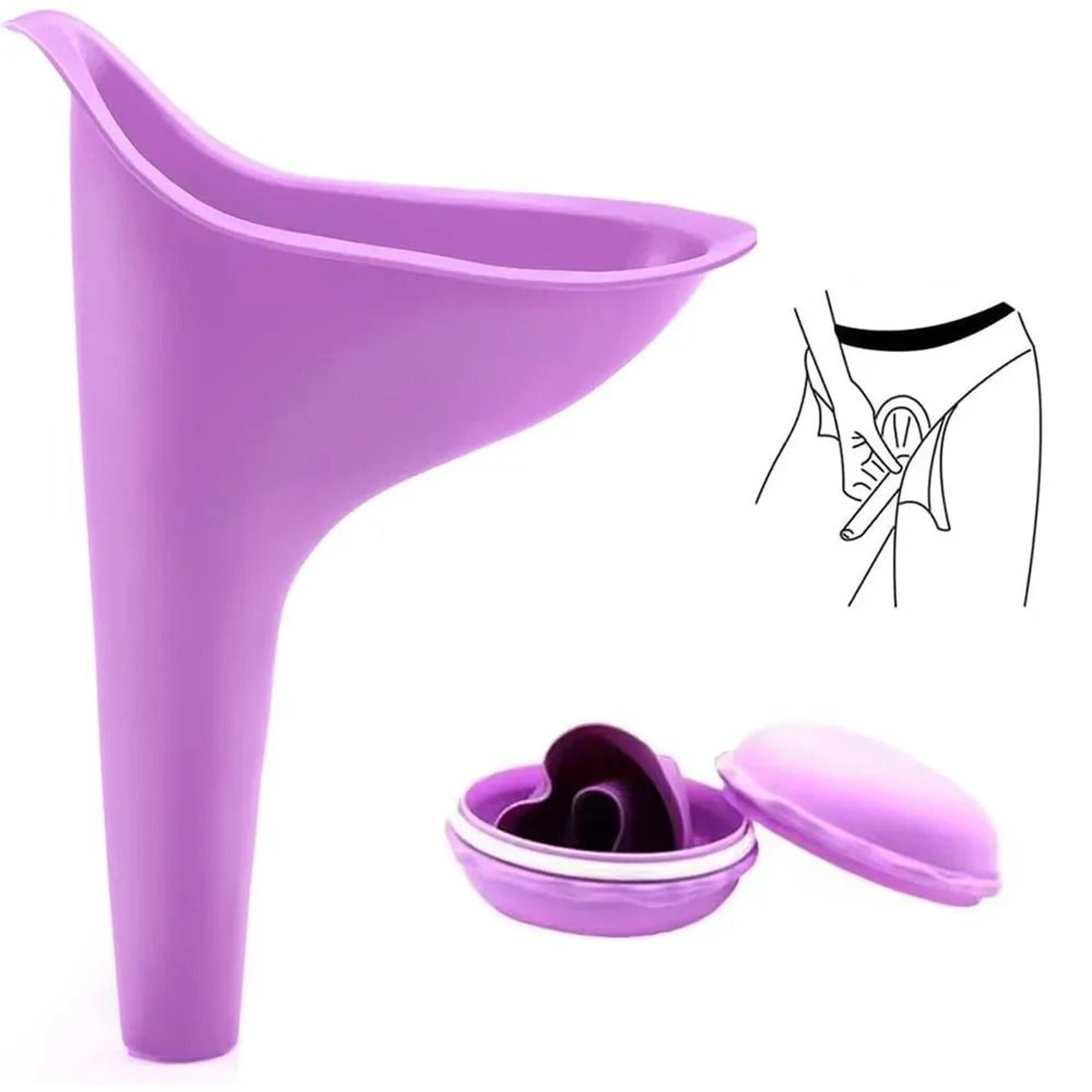 female portable urination device pee funnel set