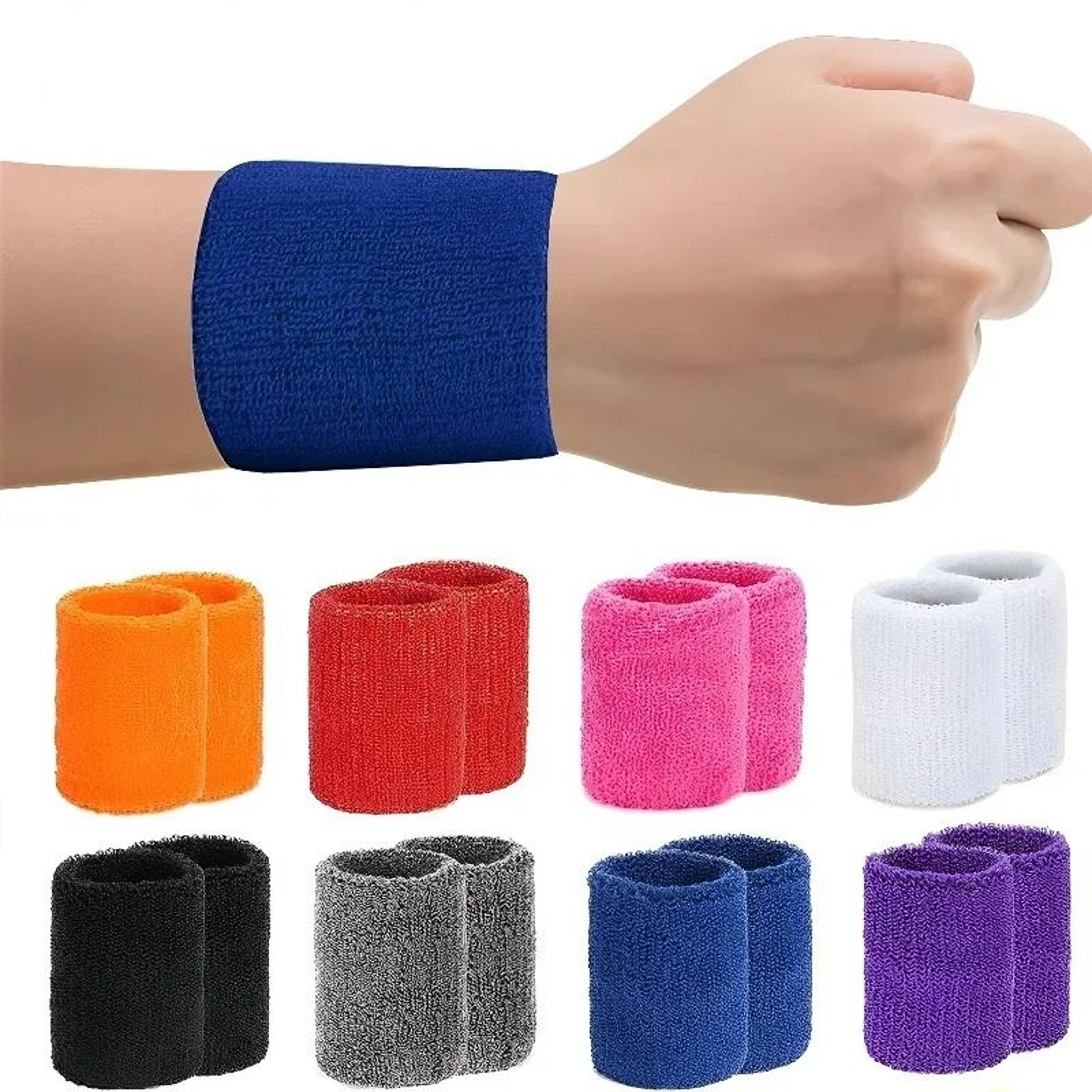 towel sports wristbands & athletic sweat bands set (1 pair)