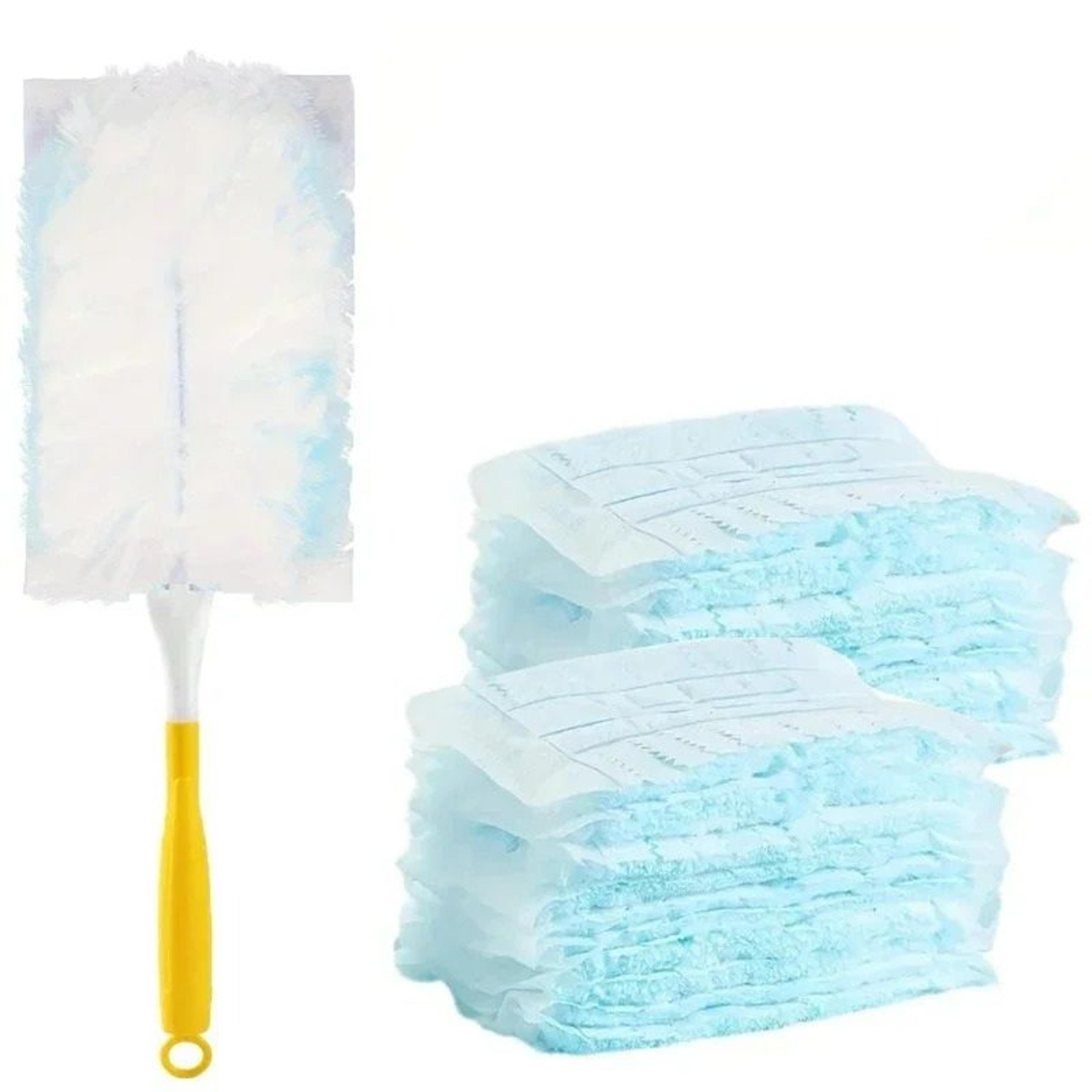 20-count disposable duster refills with extension handle set