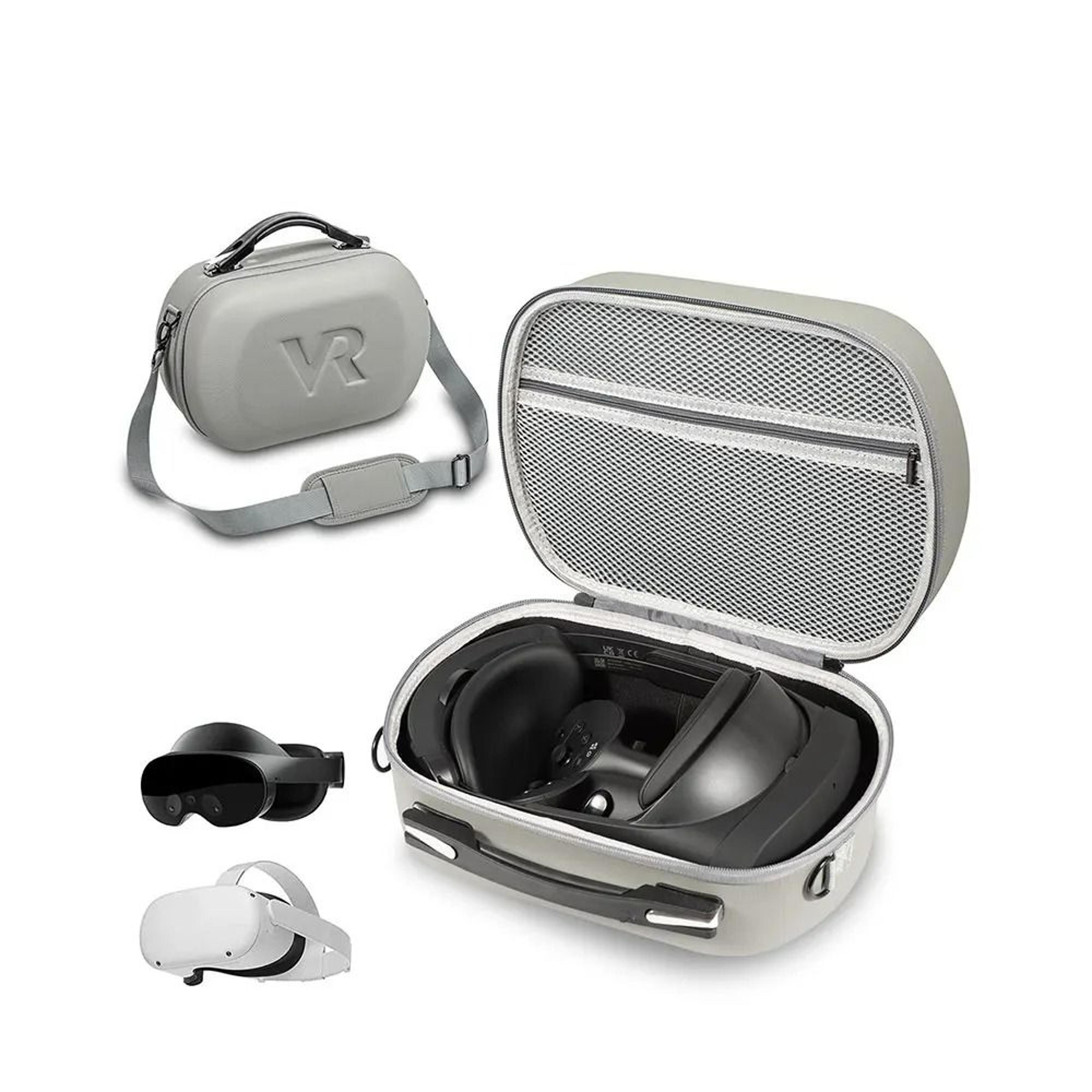 universal hard shell portable carrying case for meta quest pro / quest 3 / quest 2 / ps vr2 / pico 4