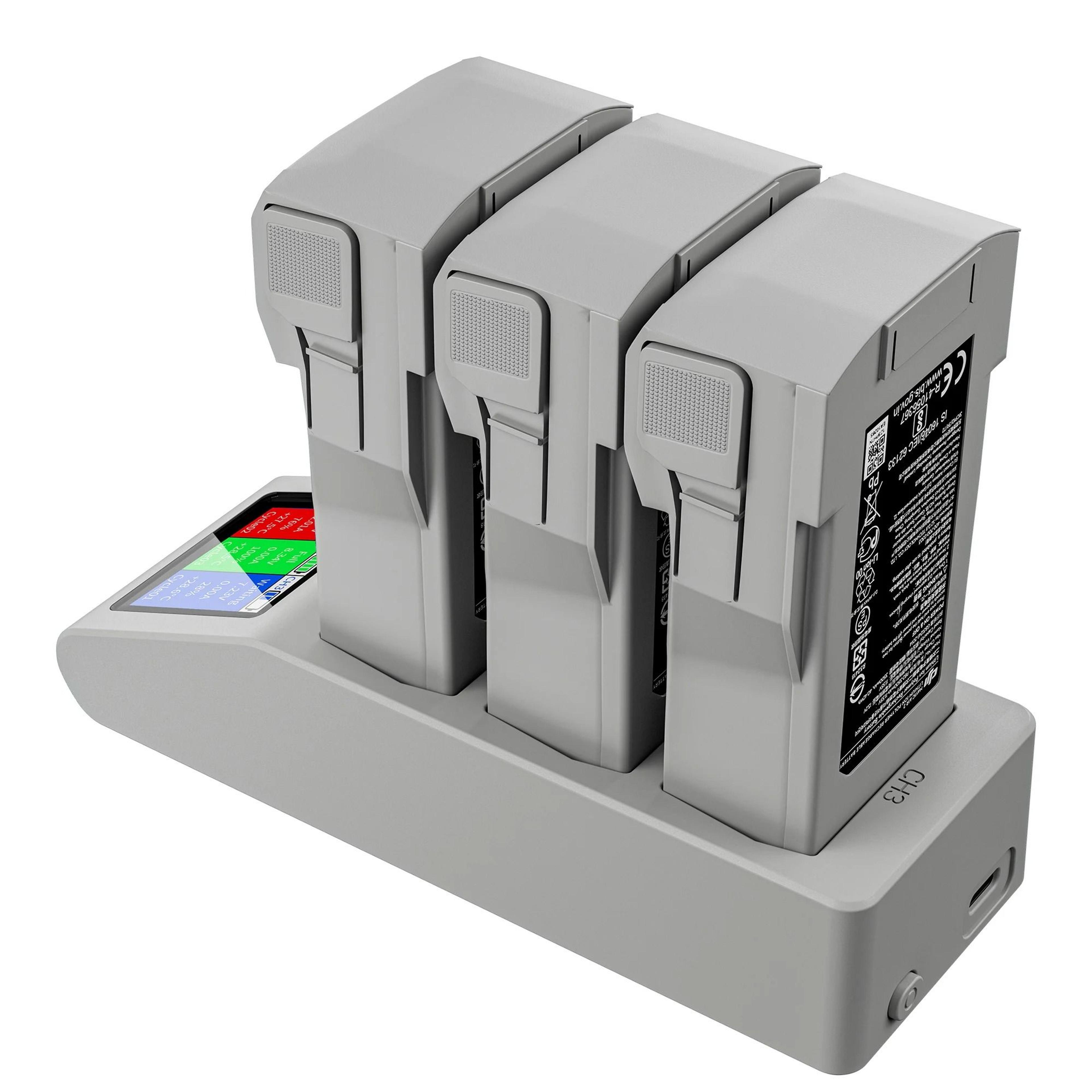digital display two-way fast charging hub for dji mini 3 / mini 3 pro / mini 4 pro batteries
