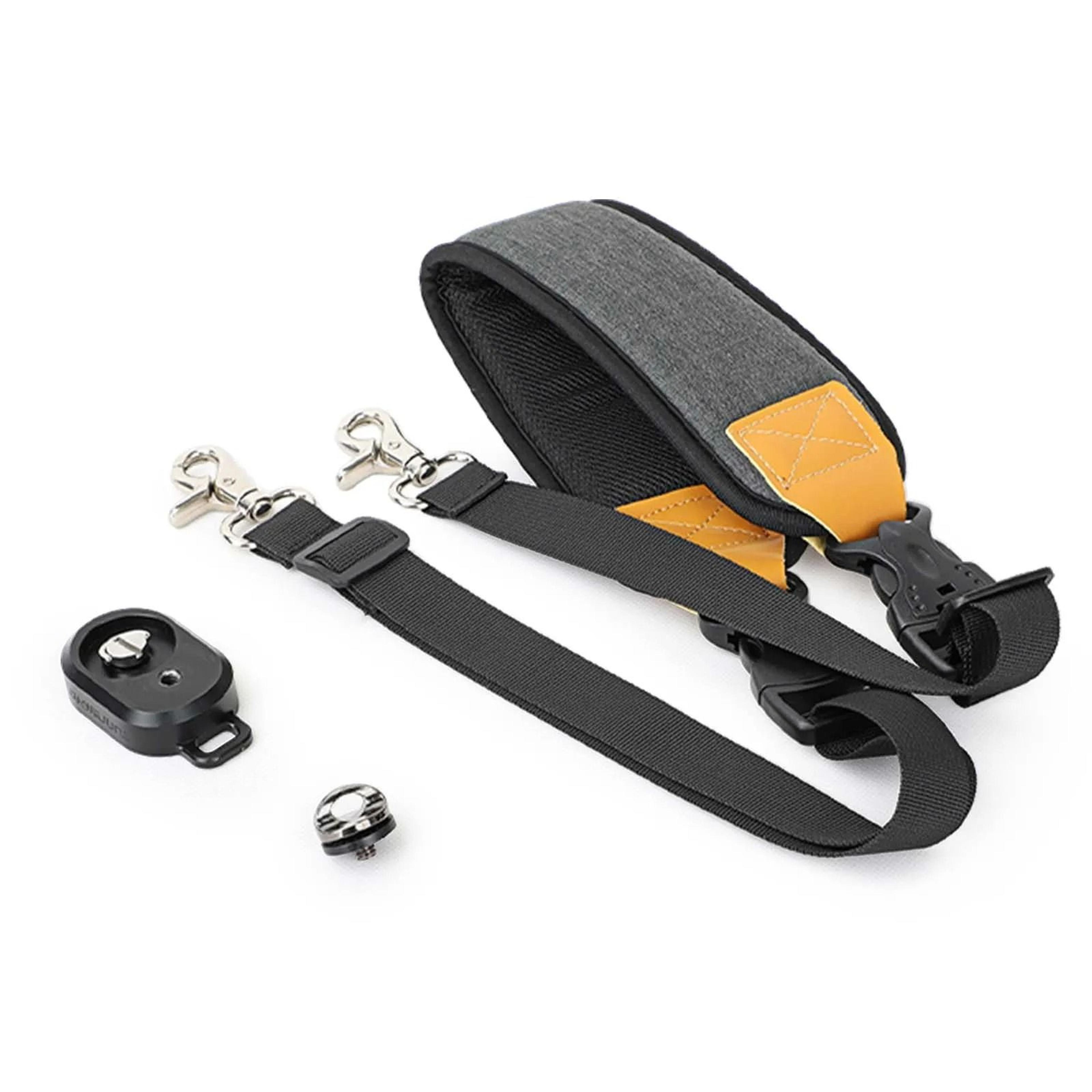 stress-relief ergonomic shoulder strap with locking base plate for dji rs 3 / rs 4 / rs 4 pro