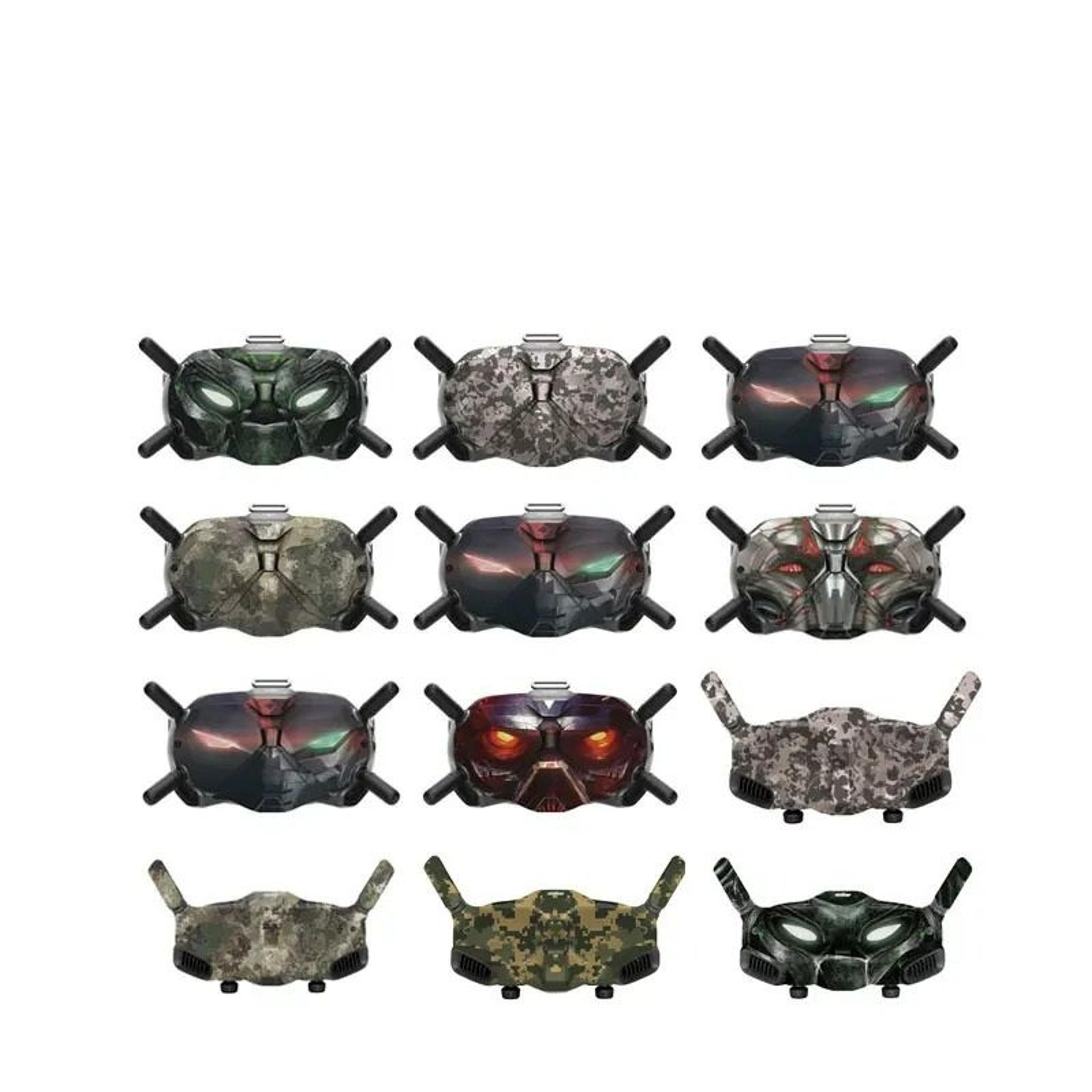 colorful carbon fiber protective skin decal kit for dji avata & dji goggles 2 / goggles v2