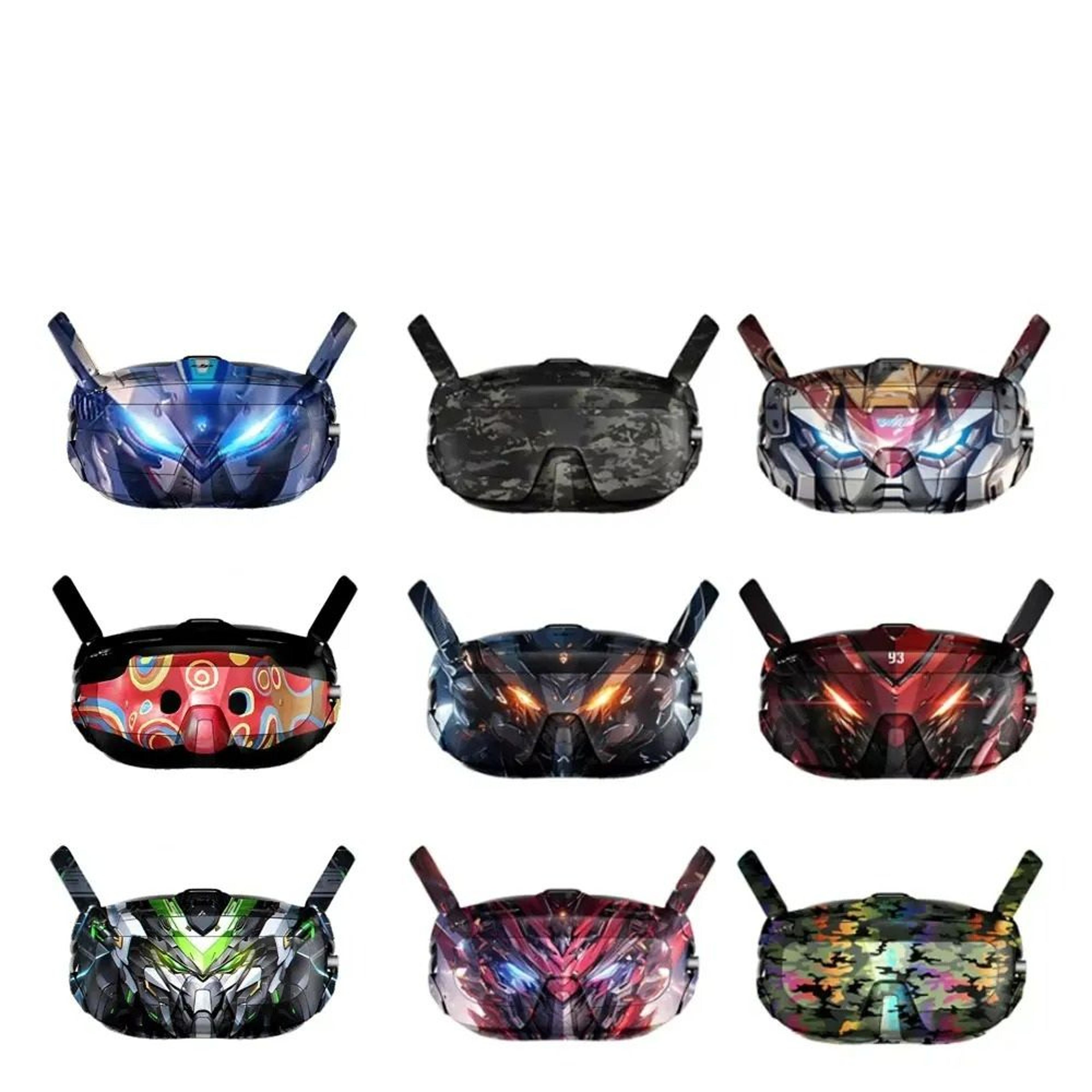 colorful waterproof pvc protective skin decal kit for dji neo & dji goggles n3