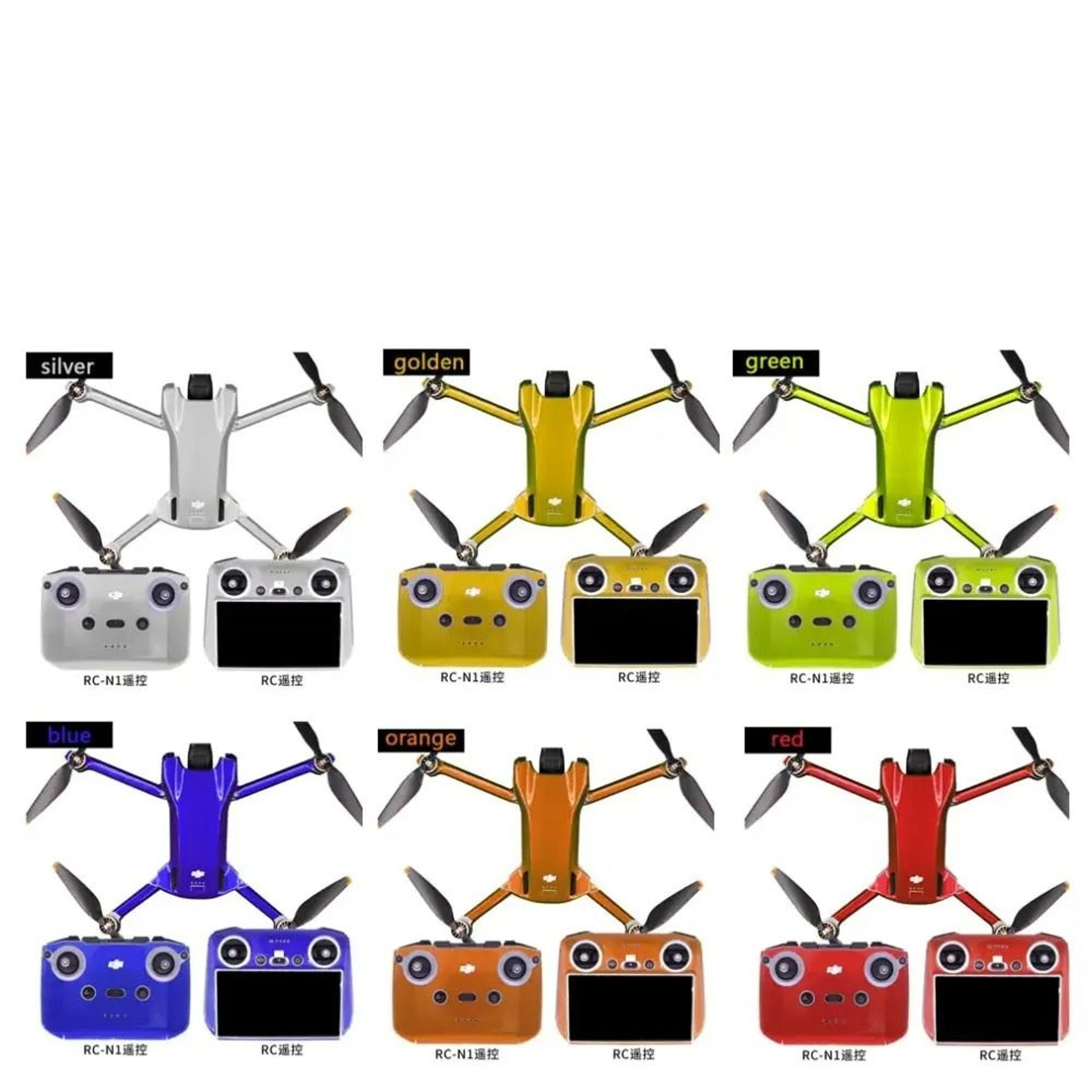 fluorescent waterproof pvc protective skin decal kit for dji mini 3