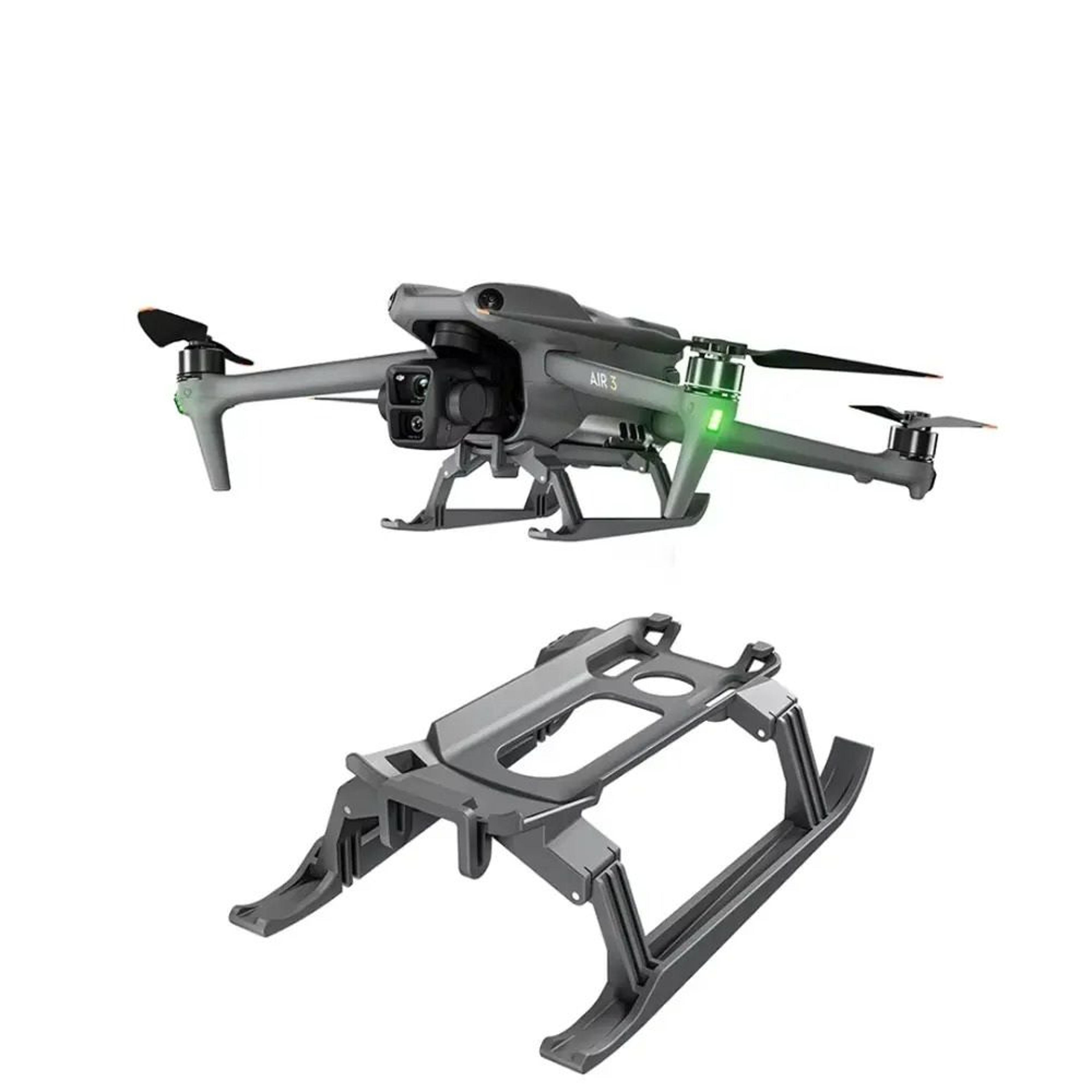 foldable extension landing gear & leg heights protector for dji air 3s & air 3