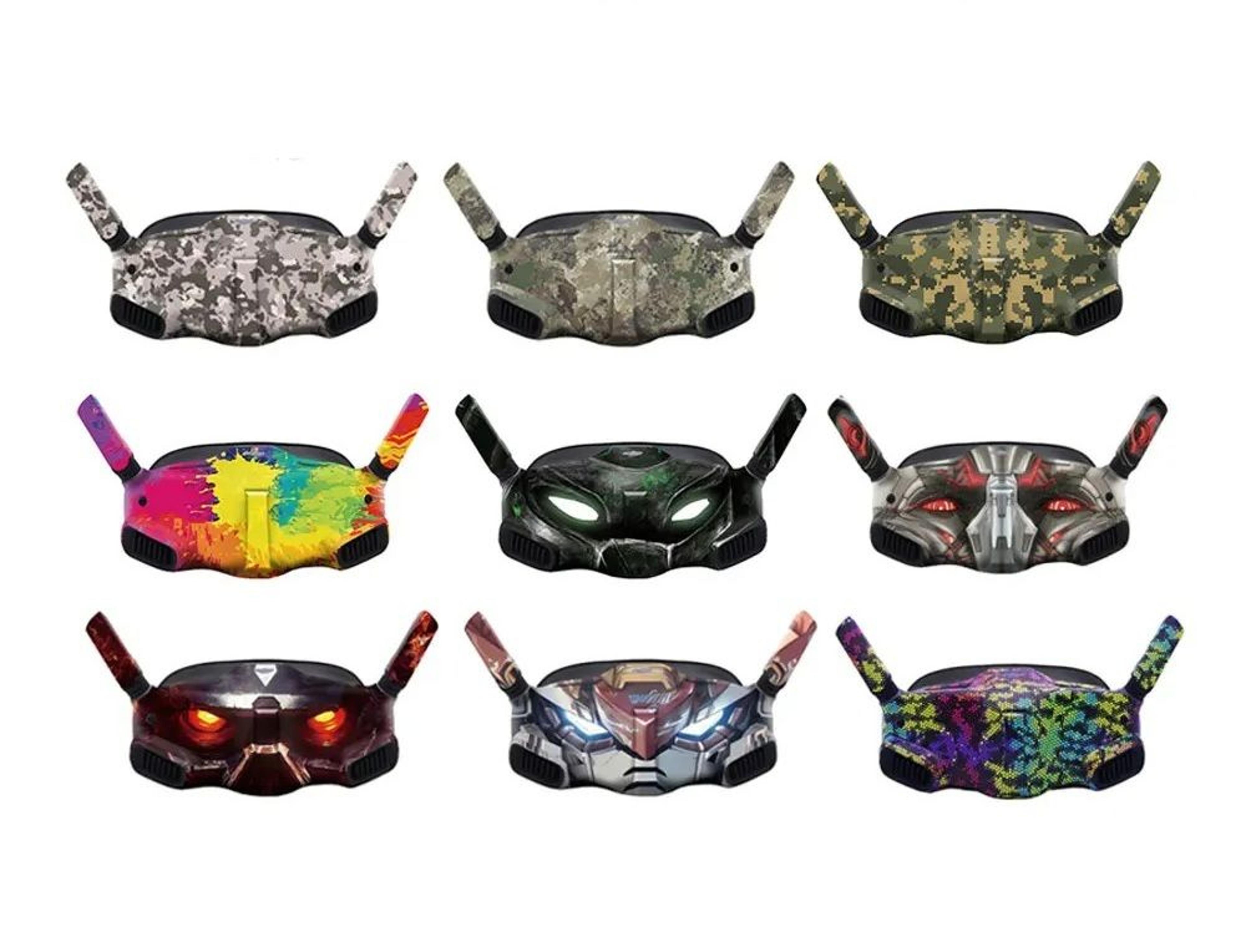 colorful waterproof pvc protective skin decal kit for dji goggles integra & fpv accessories