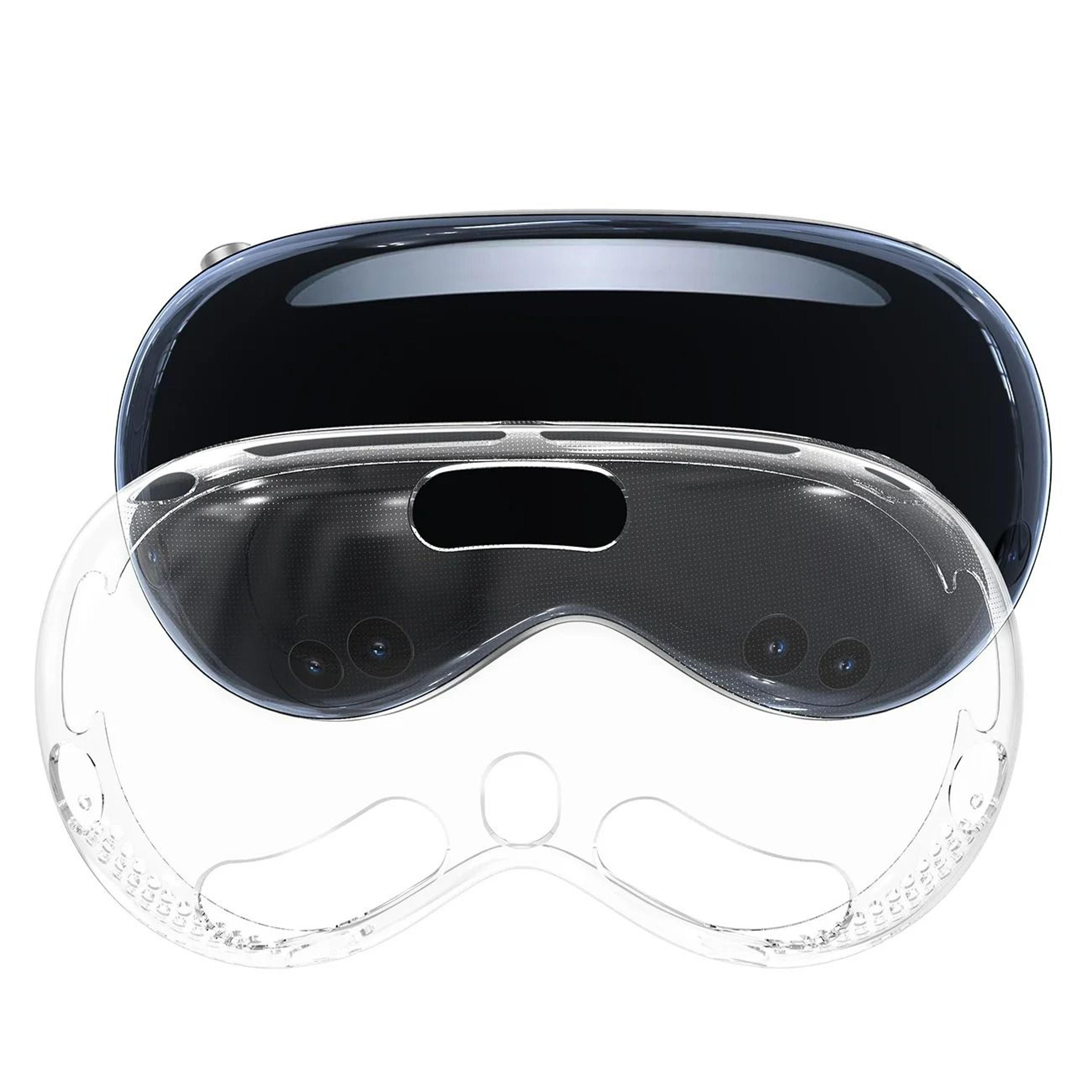 soft tpu protective shell cover skin for apple vision pro vr headset