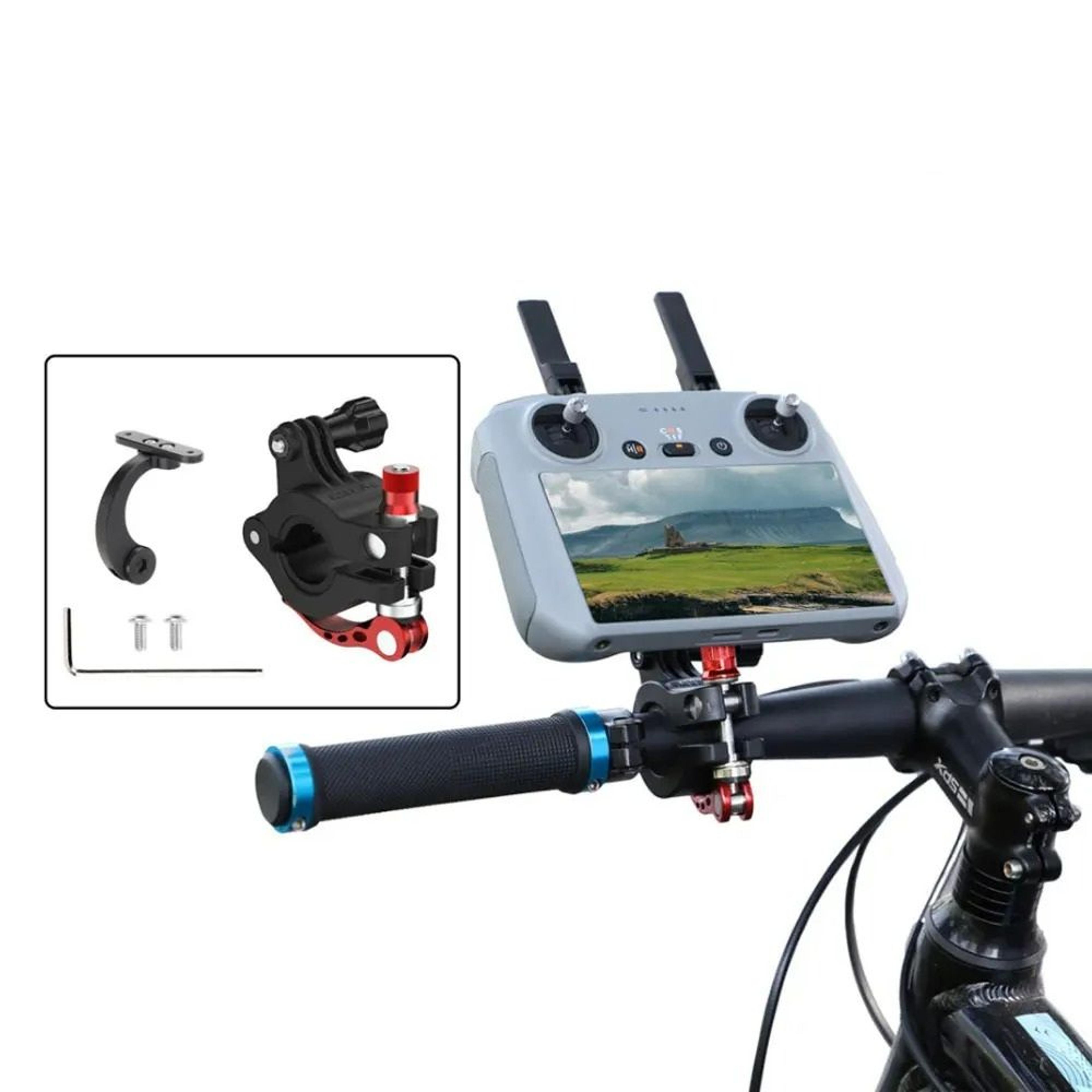 aluminum bicycle & handlebar clamp mount holder for dji rc 2 / rc-n2 remote controllers