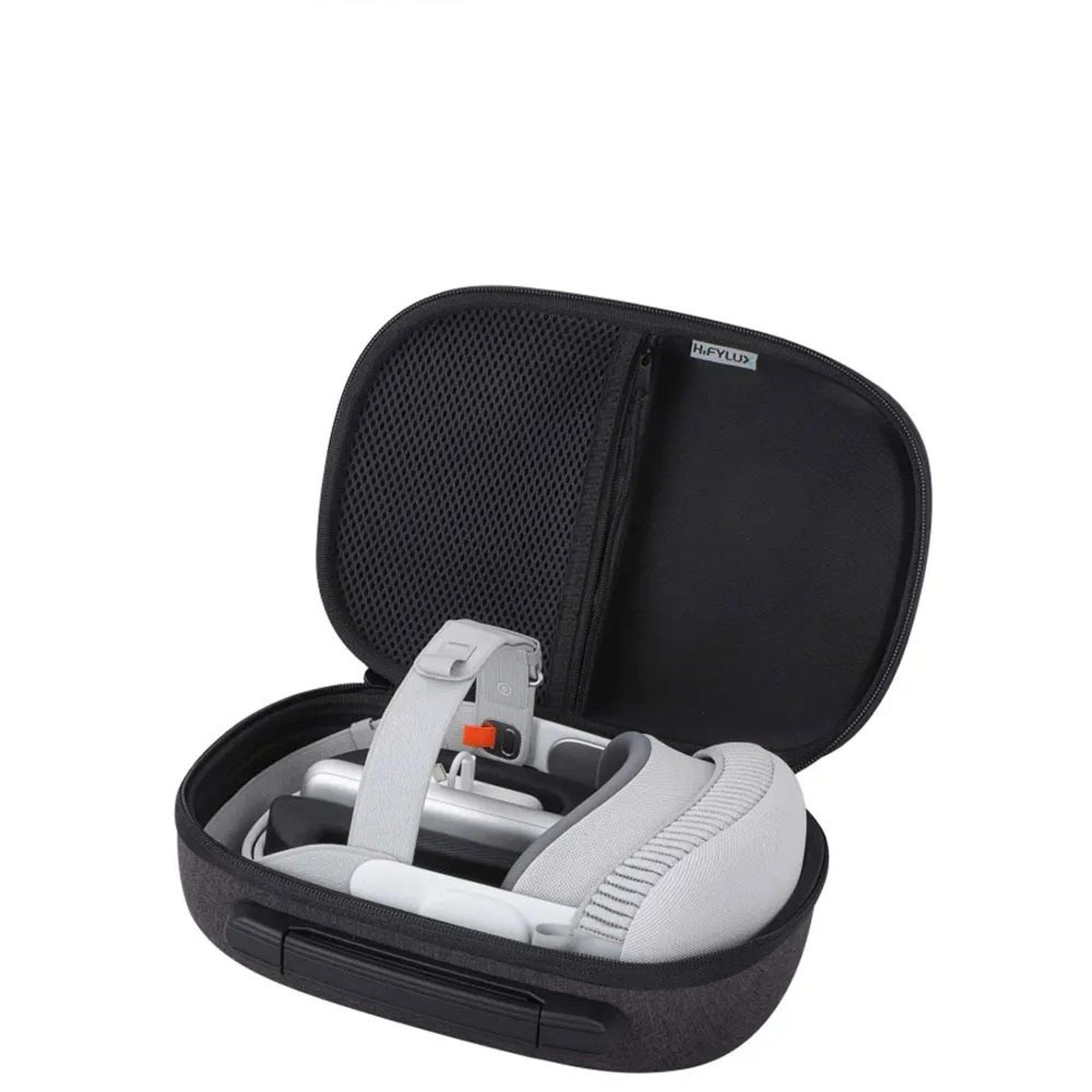 portable hard shell travel carrying case & storage bag for apple vision pro