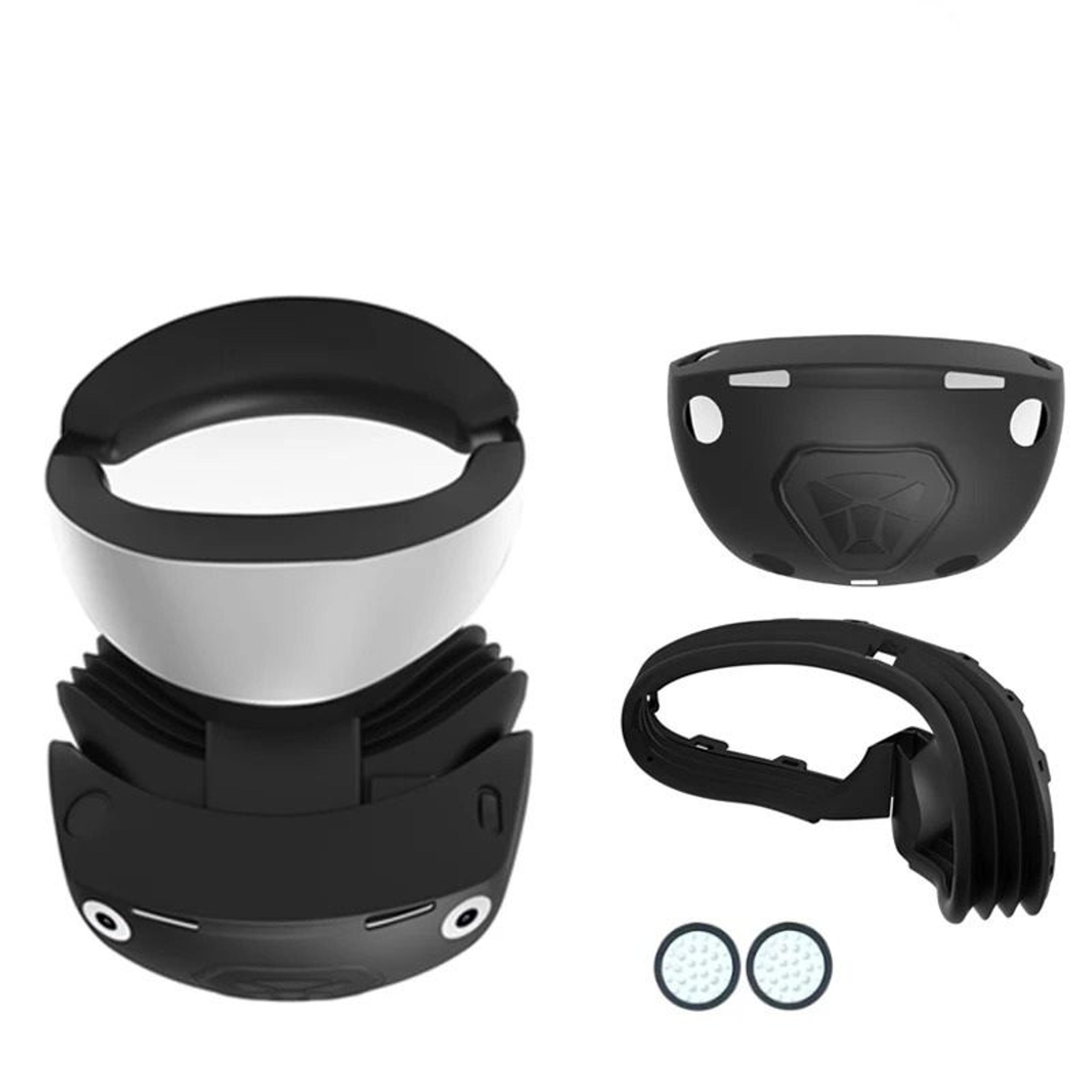 full face cover silicone protective rubber sleeve for playstation vr2 (ps vr2)