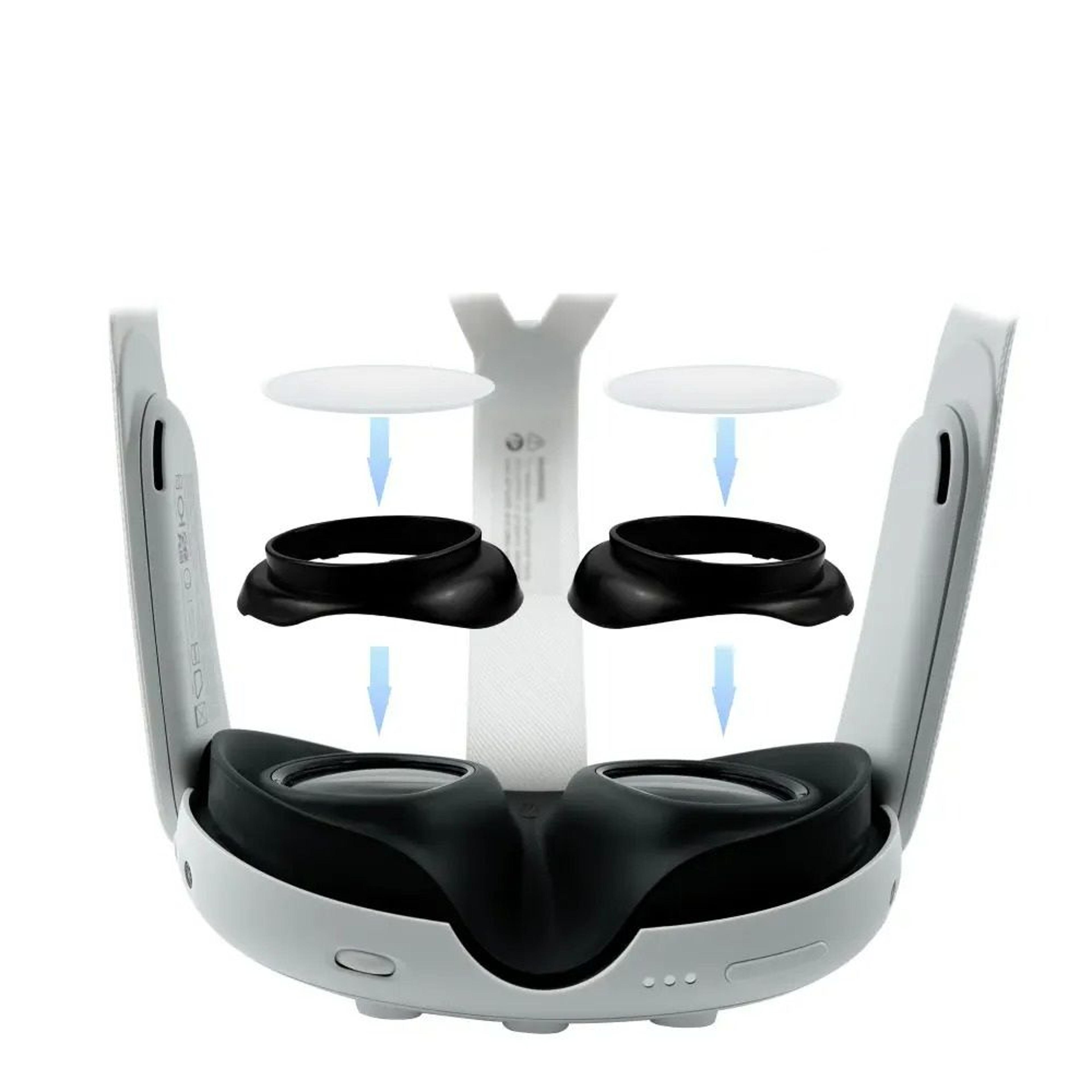 magnetic anti-blue light & prescription lens insert frames for meta quest 3