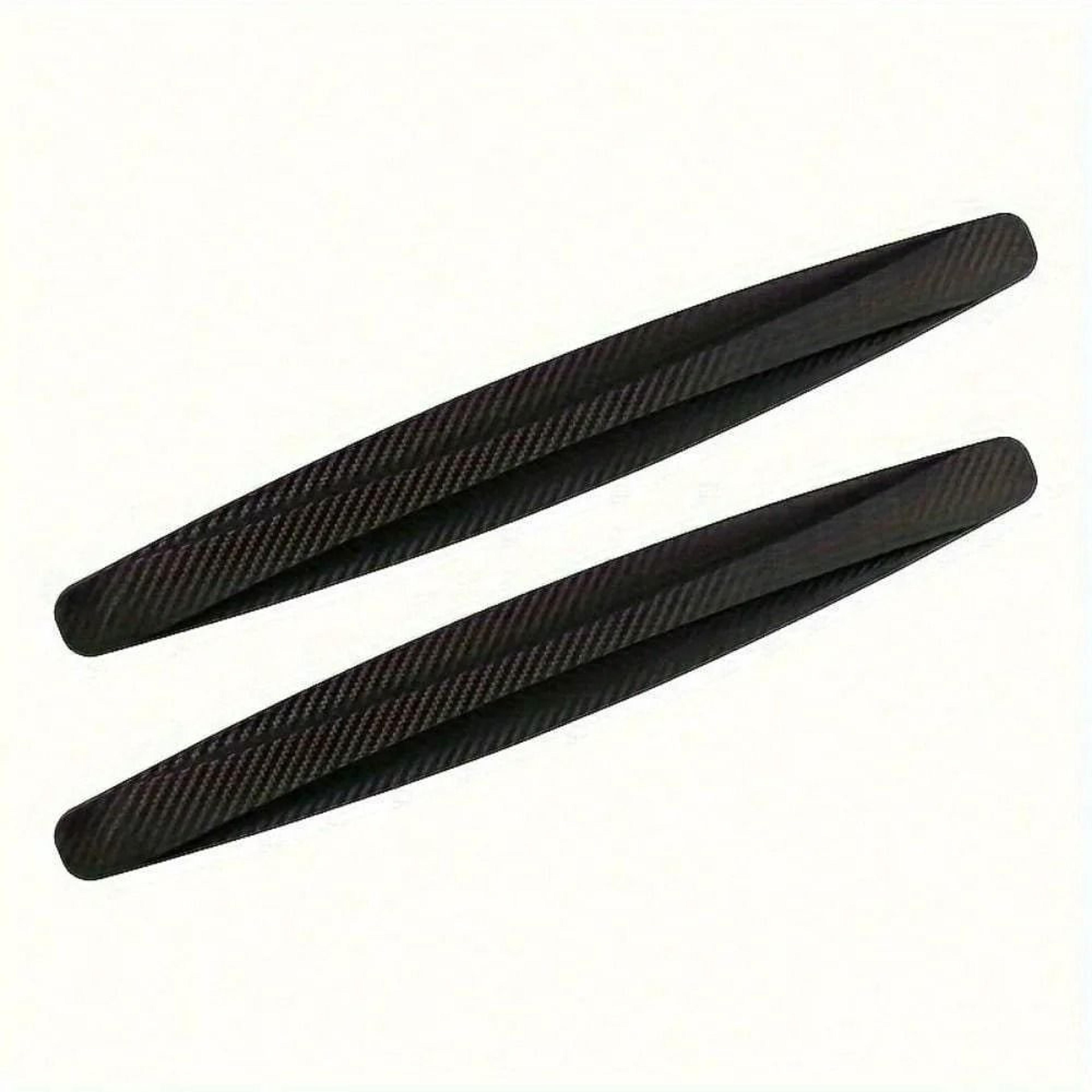 2-piece universal anti-collision rubber front & rear bumper corner guards & scratch-resistant lip protectors