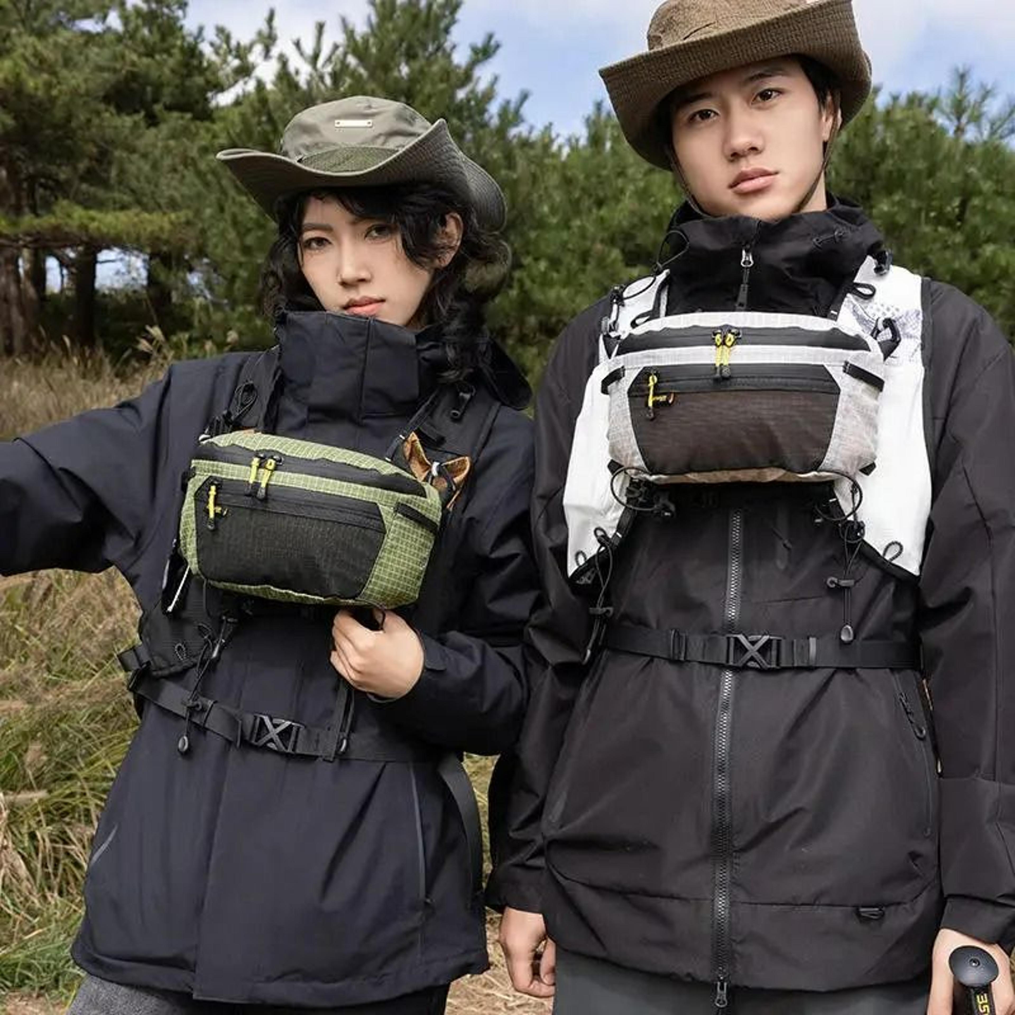 tactical outdoor nylon waterproof chest crossbody bag